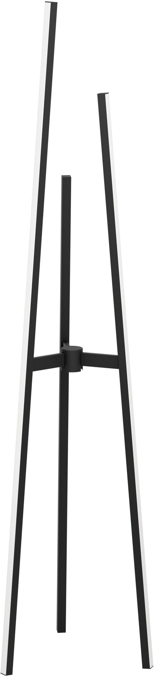 EGLO Stehlampe "MONGOLANA Stehlampe - Alu, Stahl - LED - 30W - IP20", schwarz, 1, H: 151cm, 1 Stk., Leuchten, Standleuchte, Leselampe, Wohzimmer, Schlafzimmer, H151 cm, Stehlampe