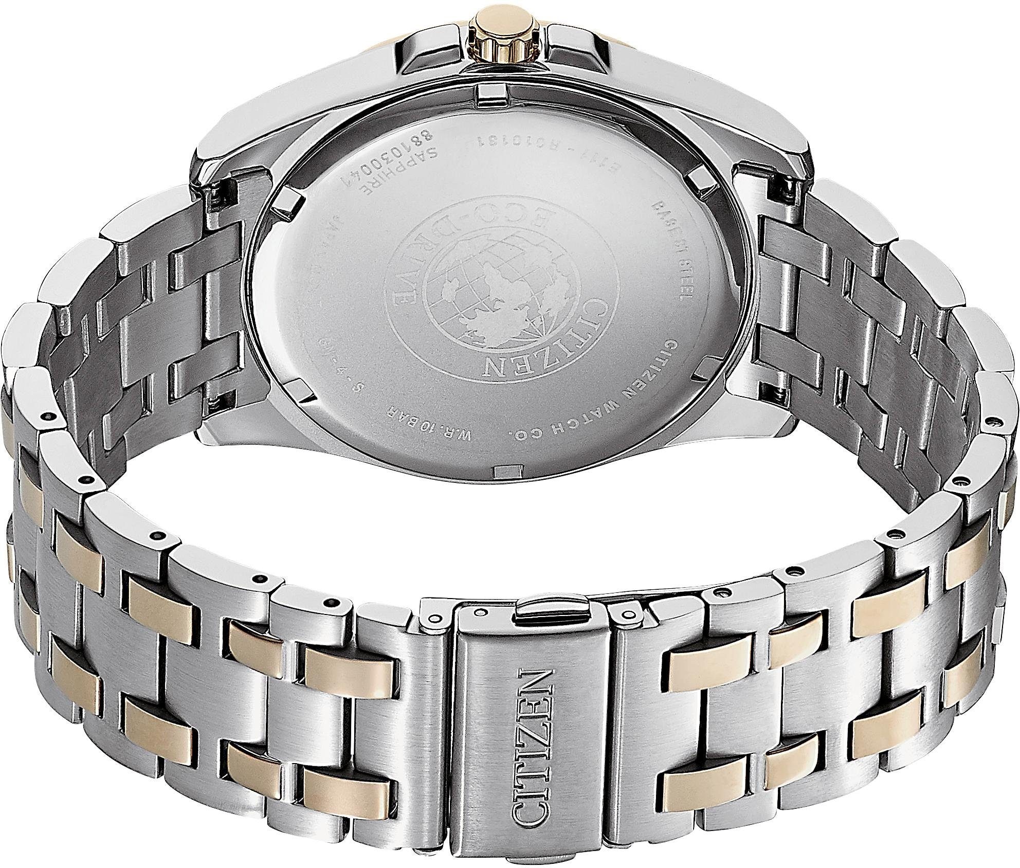 Citizen Solaruhr, Armbanduhr, Herrenuhr, Datum, Saphirglas, Edelstahlarmband