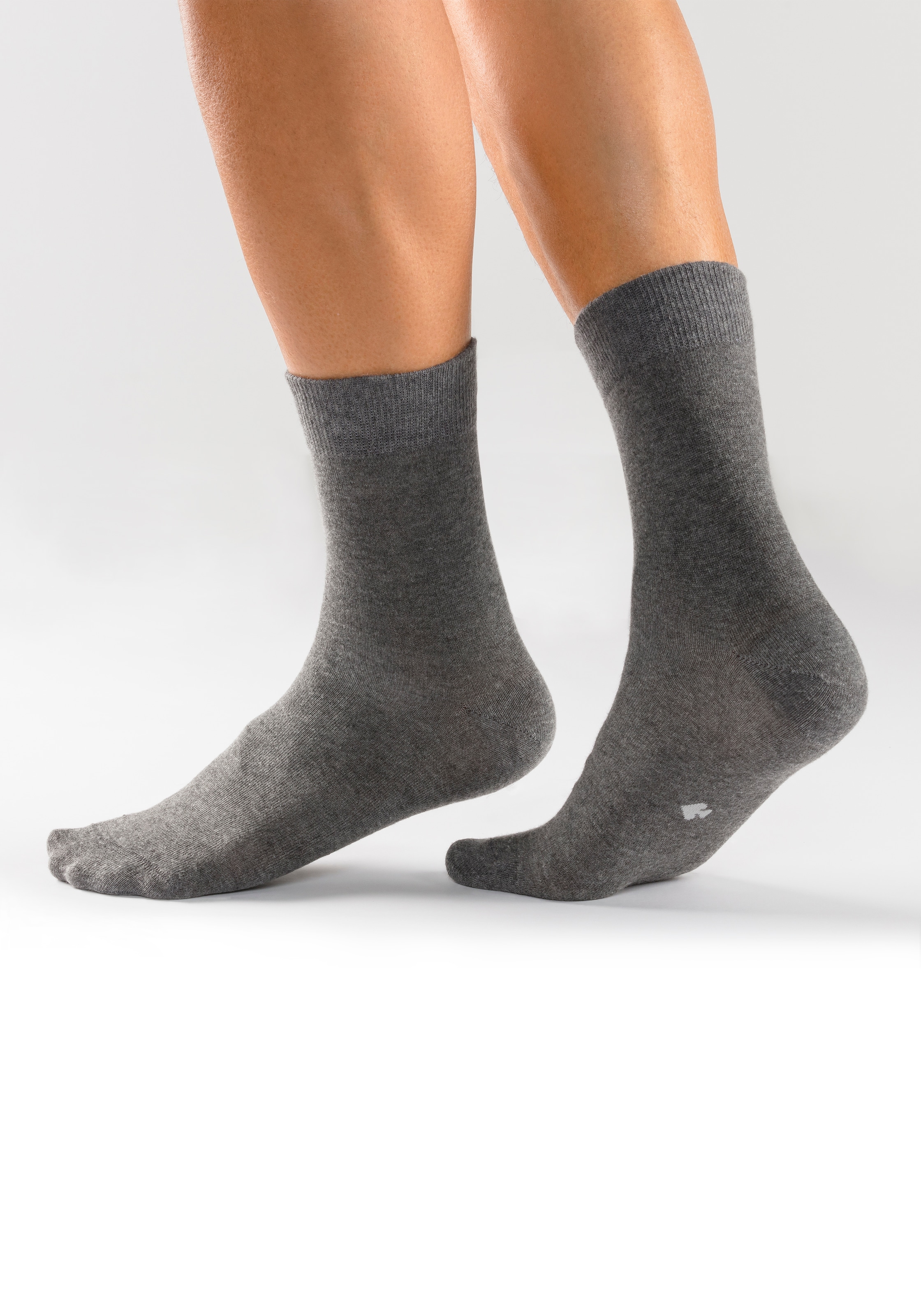 H.I.S Basicsocken, (Packung, 10 Paar), mit eingestrickten Symbolen