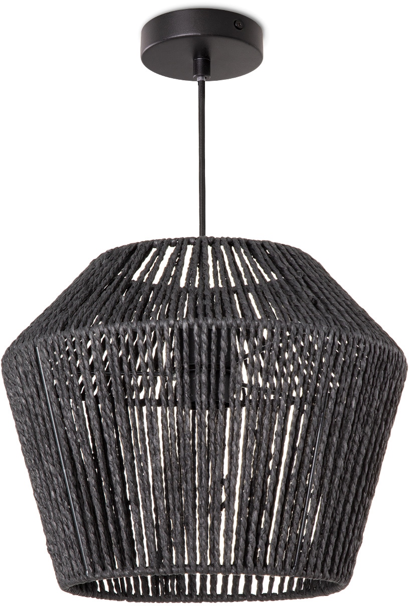 Paco Home Pendelleuchte »Pinto«, 1 flammig, Leuchtmittel E27 | ohne Leuchtmittel, Deckenlampe aus Aluminium und Papier, Ø Schirm ca. 33 cm, Fassung E27