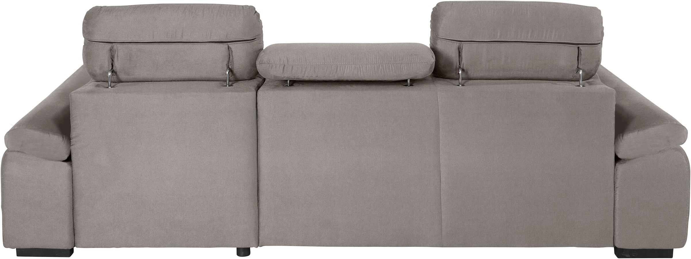 COTTA Ecksofa »Lola L-Form mit Kopfteilfunktion & Hocker«, (Set, mit Hocker), wahlweise mit Bettfunktion, Bettkasten & Armteilverstellung