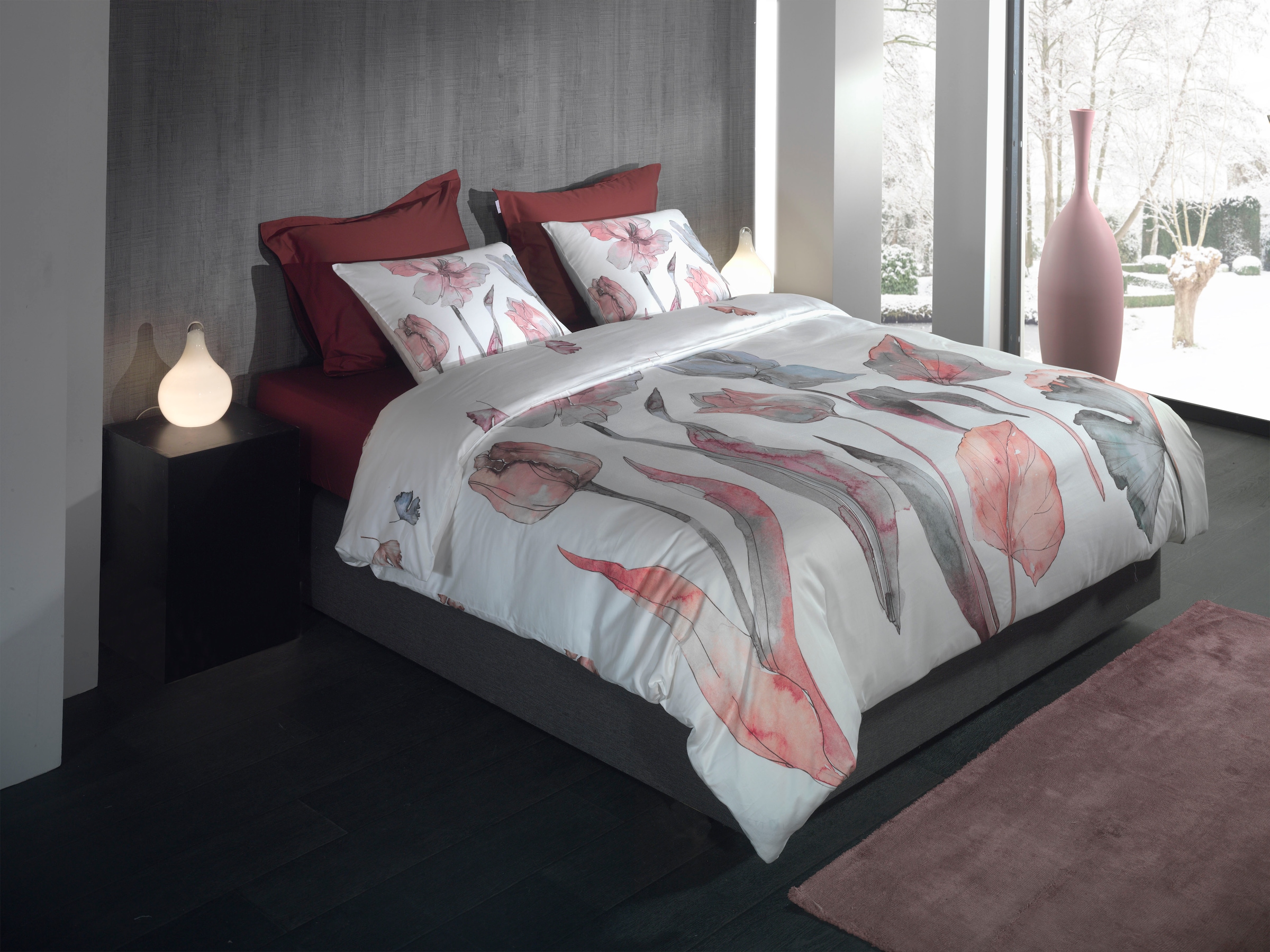 Heckett & Lane Wendebettwäsche »Zeljko«, Blumen Design, 100% Baumwolle ab 135x200 cm.