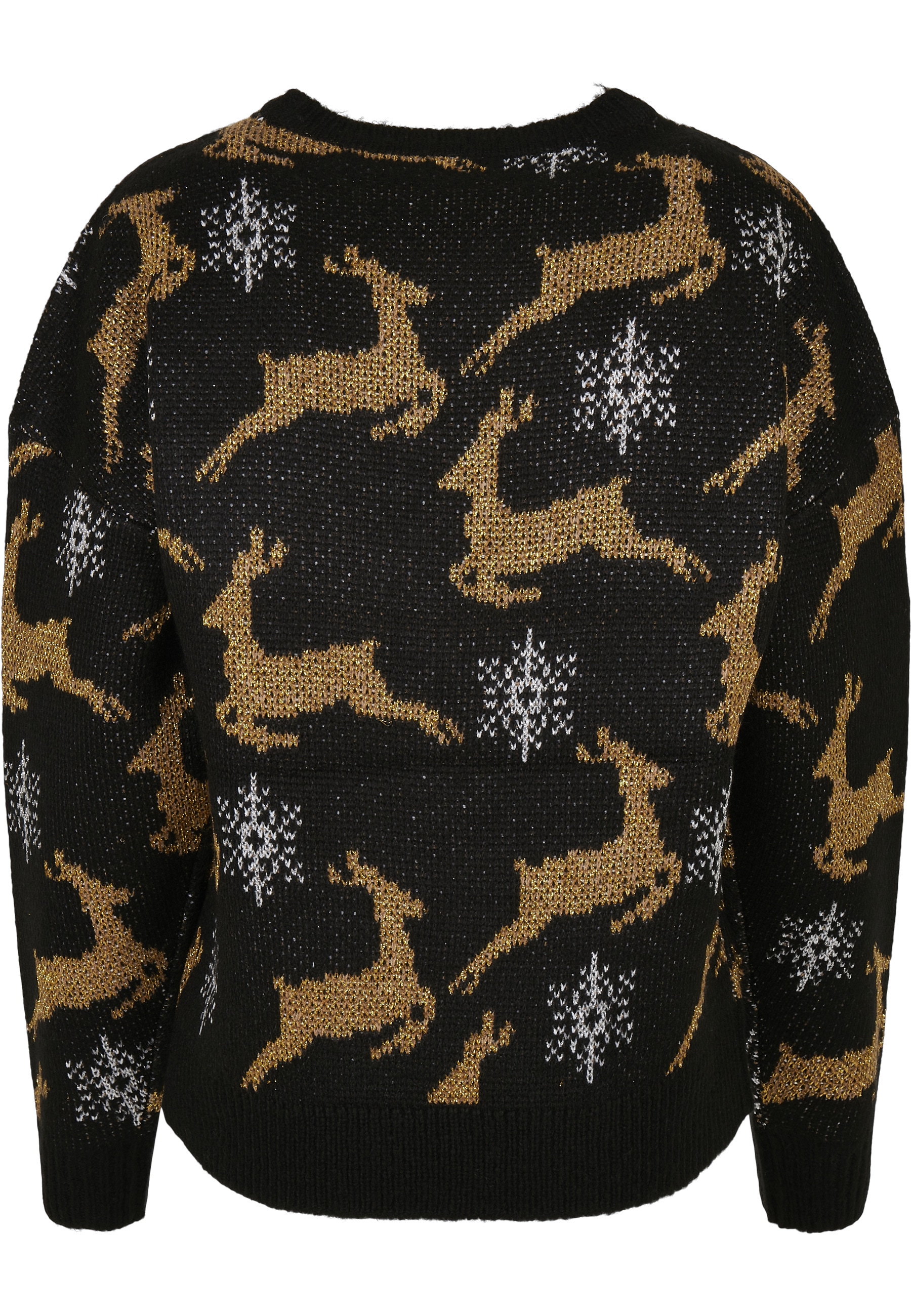 URBAN CLASSICS Rundhalspullover »Urban Classics Damen Ladies Oversized Christmas Sweater« 1 Stk.