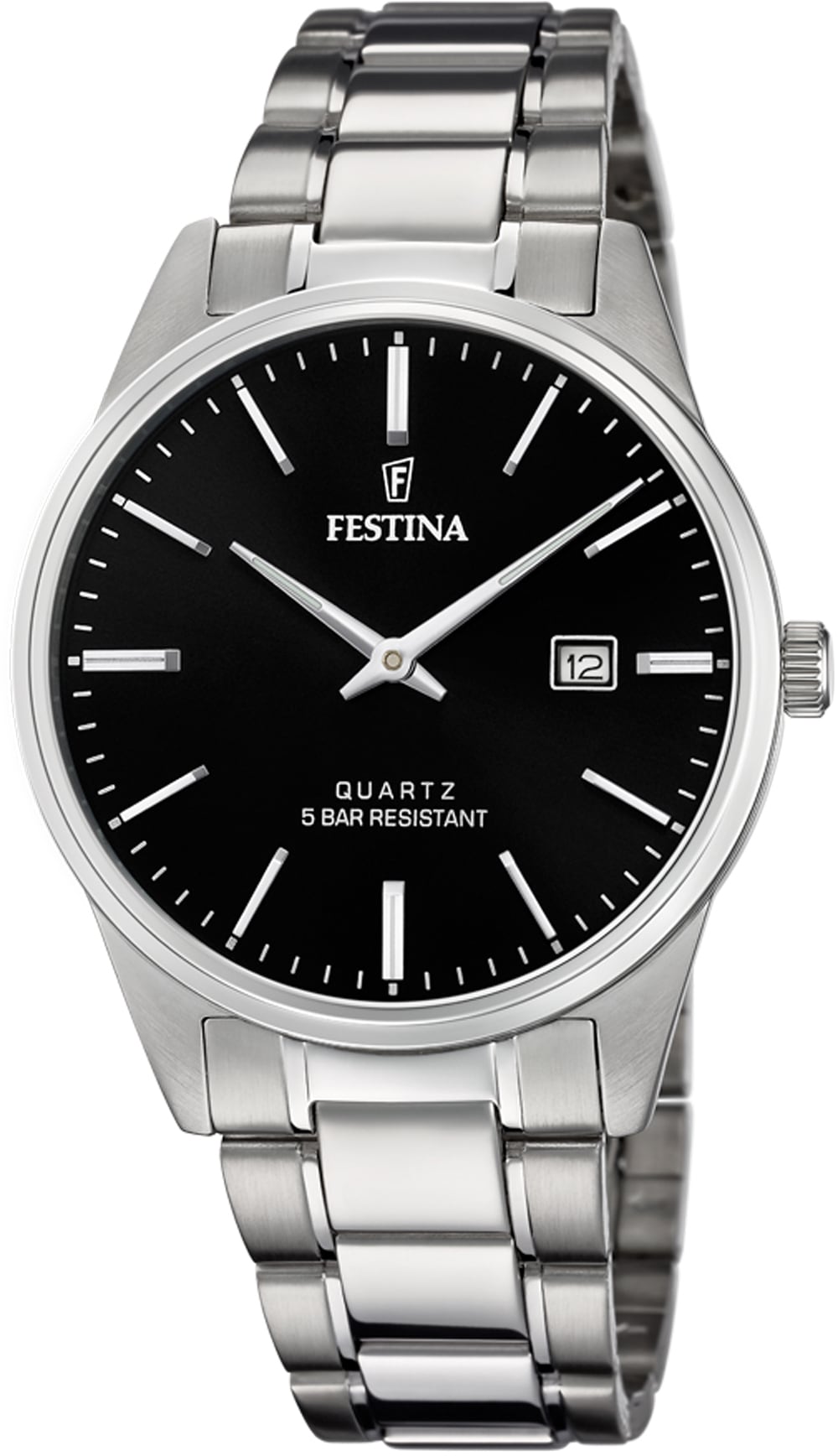 FESTINA Kinder Quarzuhr, silber, Armbanduhren, Armbanduhr, Herrenuhr, Damenuhr, Edelstahlarmband, Datum