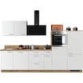 Express Küchen Küchenzeile »Scafa«, ohne E-Geräte, vormontiert, mit Vollauszug und Soft-Close-Funktion, Breite 320 cm