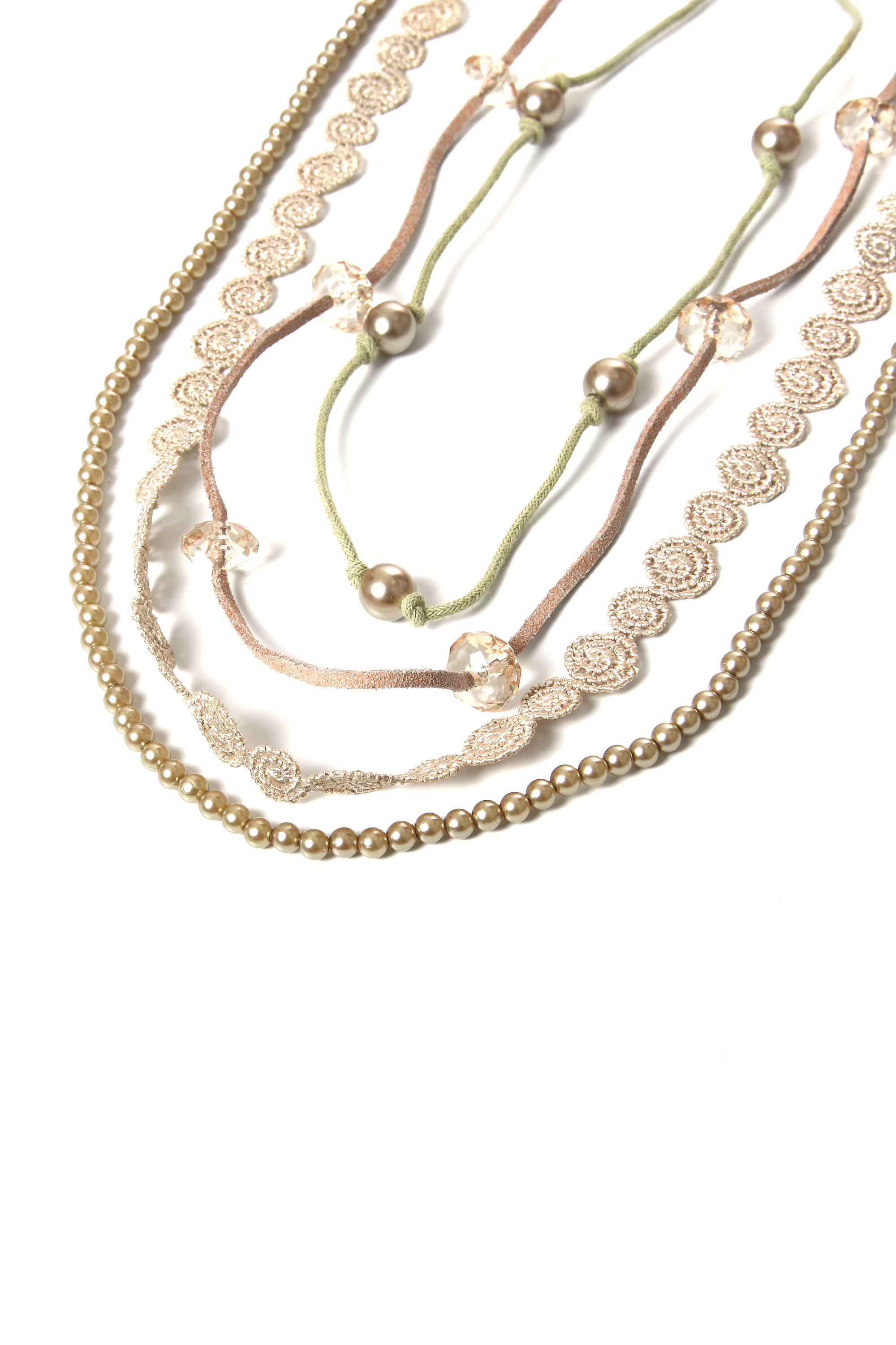 COLLEZIONE ALESSANDRO Lange Kette »Belinda«, mit Spitzenborte