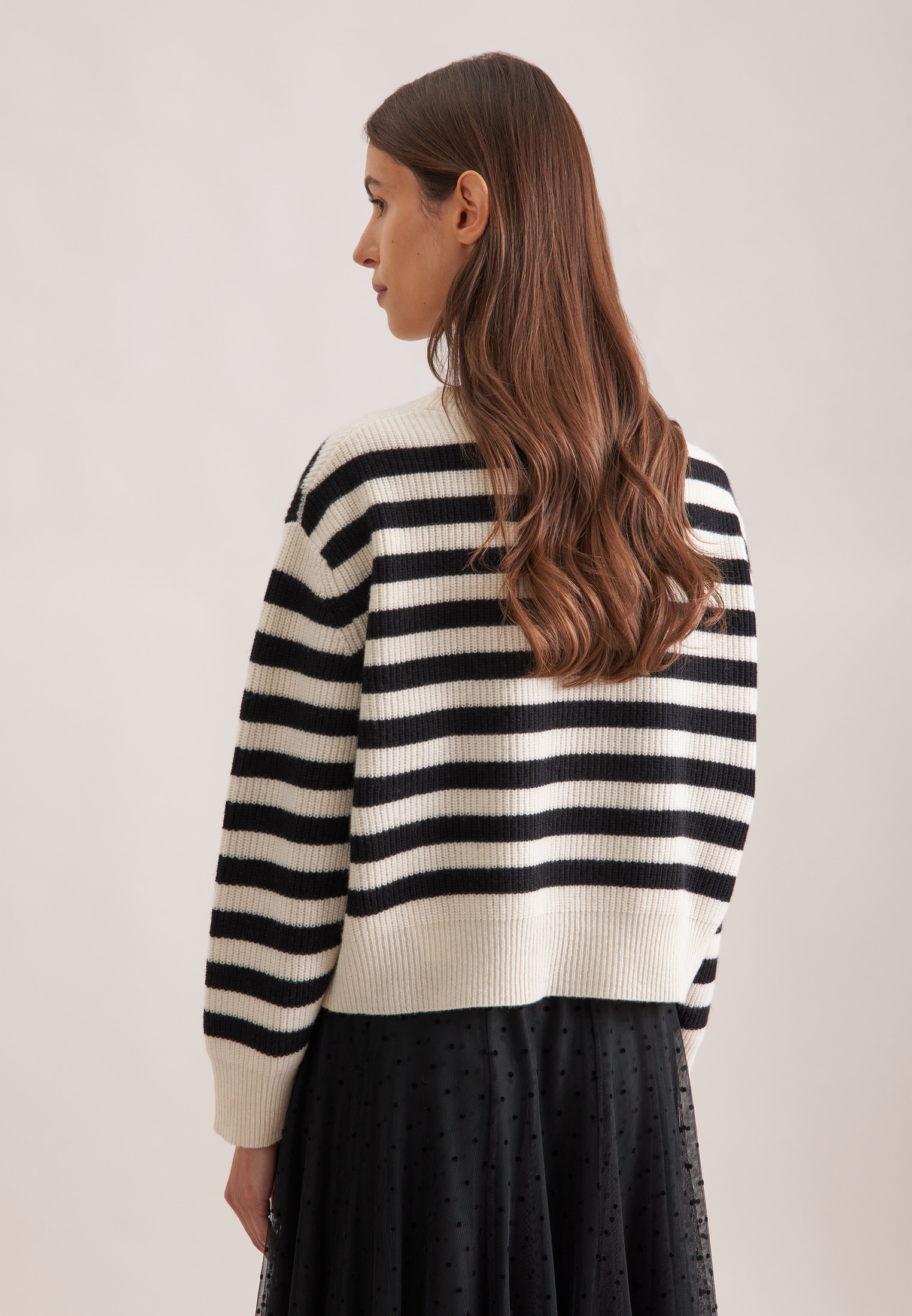 seidensticker Strickpullover 1/1 Rundhals Gestreift günstig online kaufen