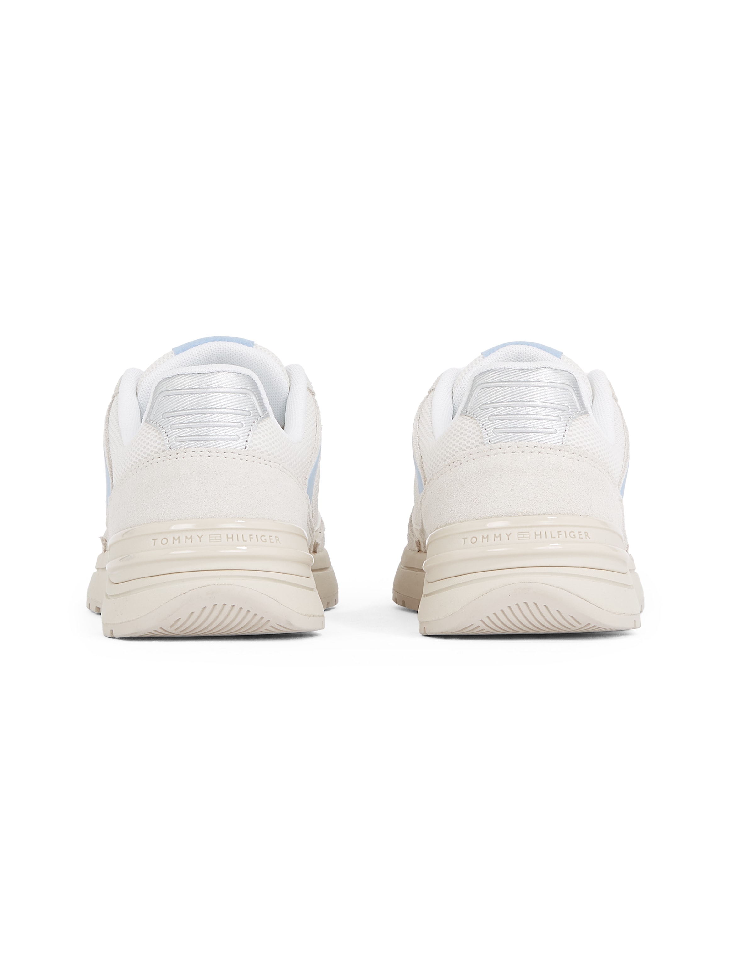 Tommy Hilfiger Keilsneaker »CASUAL FASHION RUNNER MIX«, Freitzeitschuh, Halbschuh, Schnürschuh im Kontrast-Look