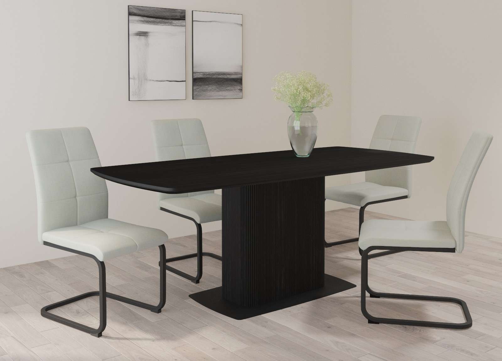 OTTO home Esszimmerstuhl »Calgoty« () 2 Stk.Freischwinger, gepolsterte Rückenlehne und Sitzfläche, Sitzhöhe 48 cm