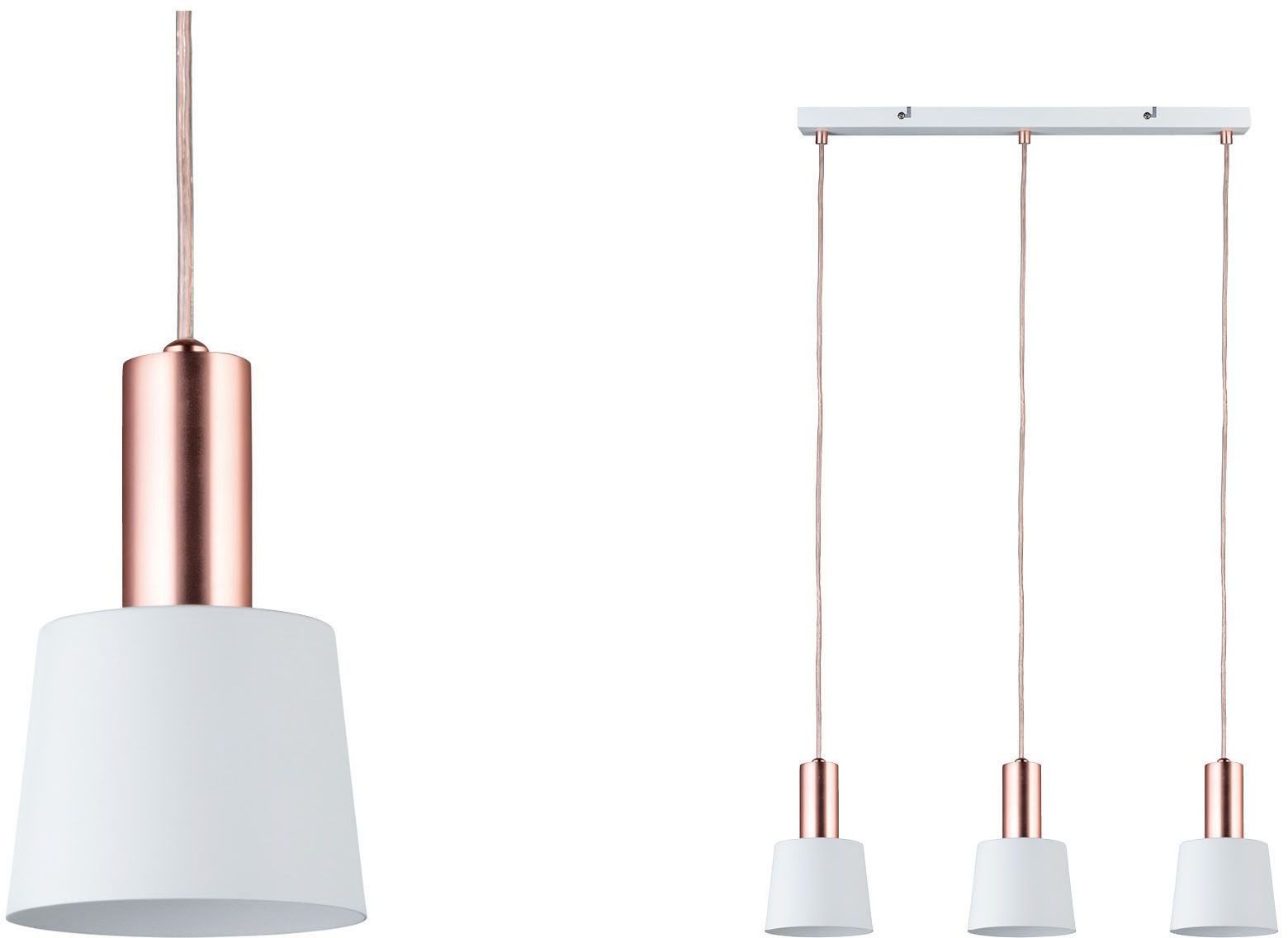 Paulmann LED Pendelleuchte »Haldar«, 3 flammig, Leuchtmittel E14 | ohne Leuchtmittel, E14