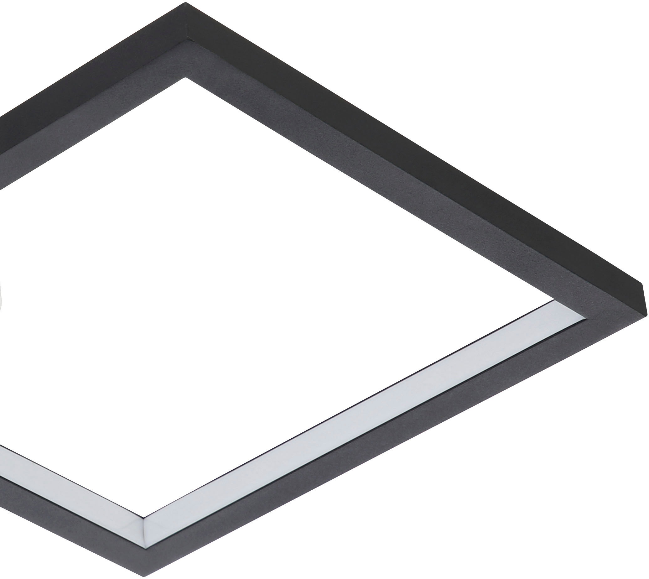 EGLO LED-Deckenleuchte »GAFARES« in schwarz und weiß aus Alu, Stahl / inkl. LED fest integriert - 15 Watt