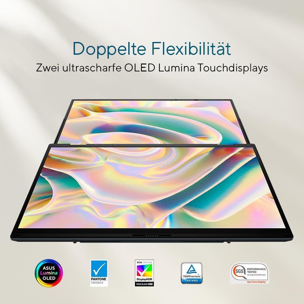 Asus Gaming-Notebook »Zenbook Duo 14" U5-125H 16 512 UX8406MA-QL114W«, 35,6 cm, / 14 Zoll, Intel, Core Ultra 5, 512 GB SSD