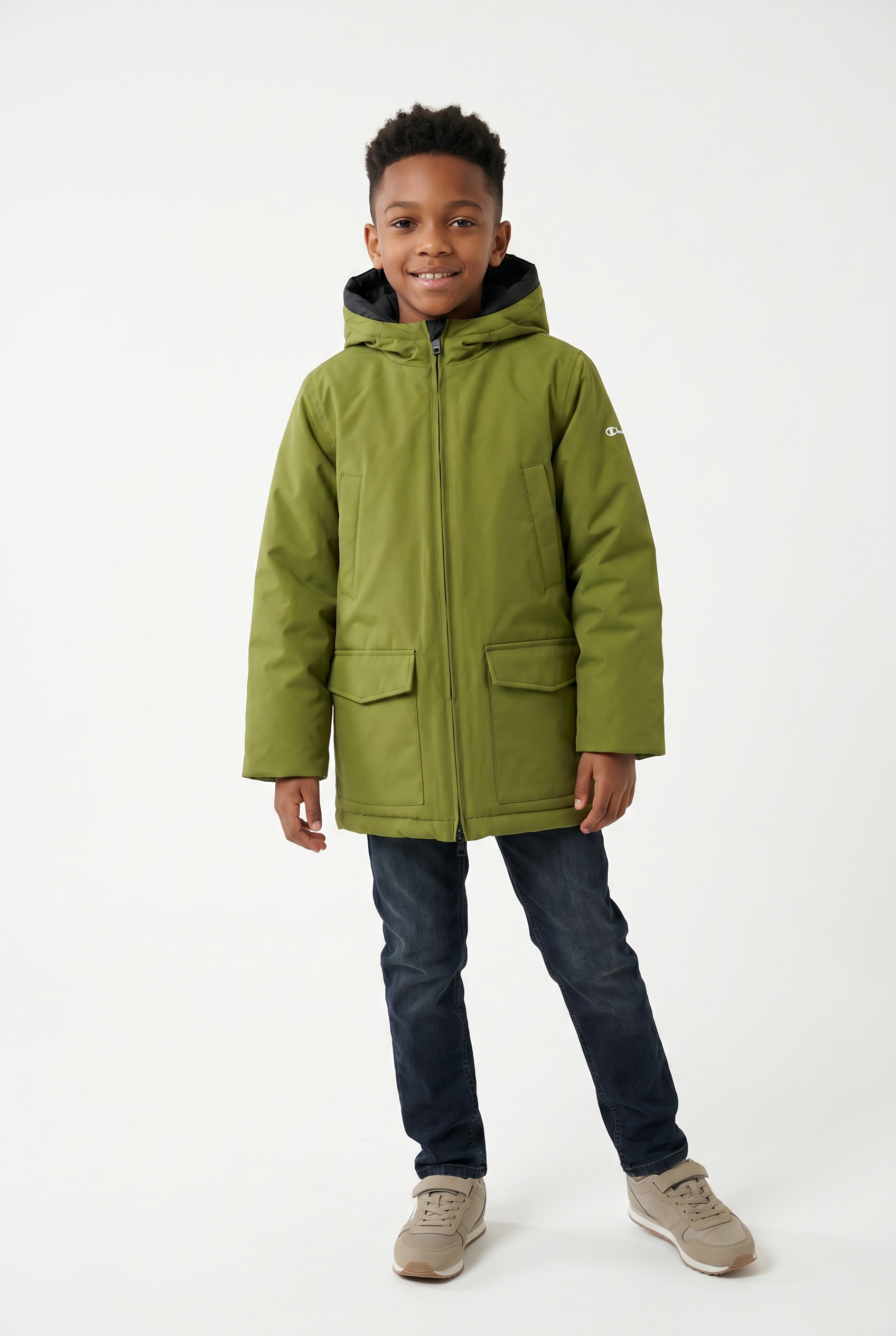 Champion Wintermantel »Hooded Jacket« mit Kapuze, wasserabweisendes und windabweisendes Obermaterial
