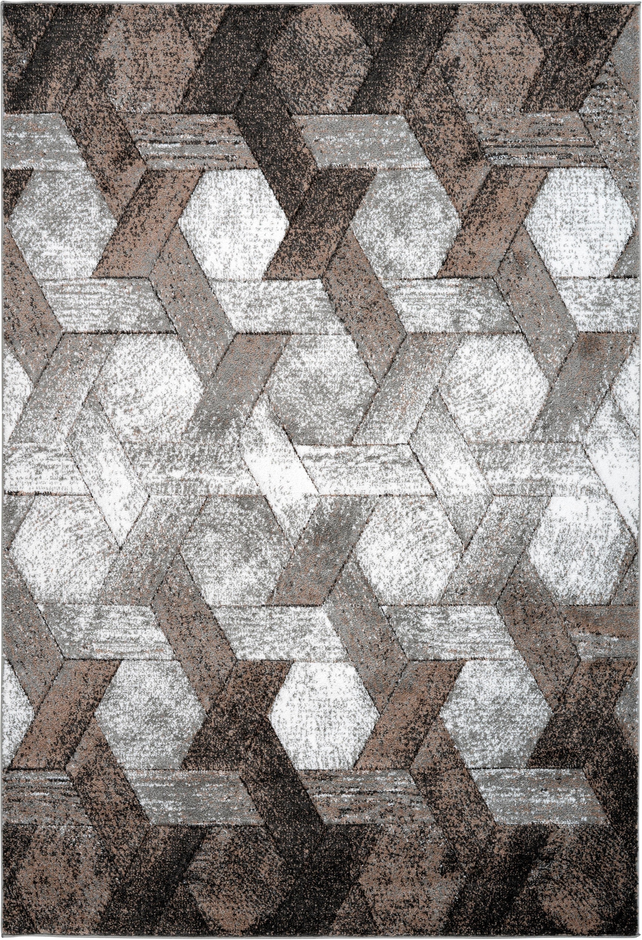 calo-deluxe Teppich »Astro 301«, rechteckig, 14 mm Höhe, Kurzflor, Wohnzimmer