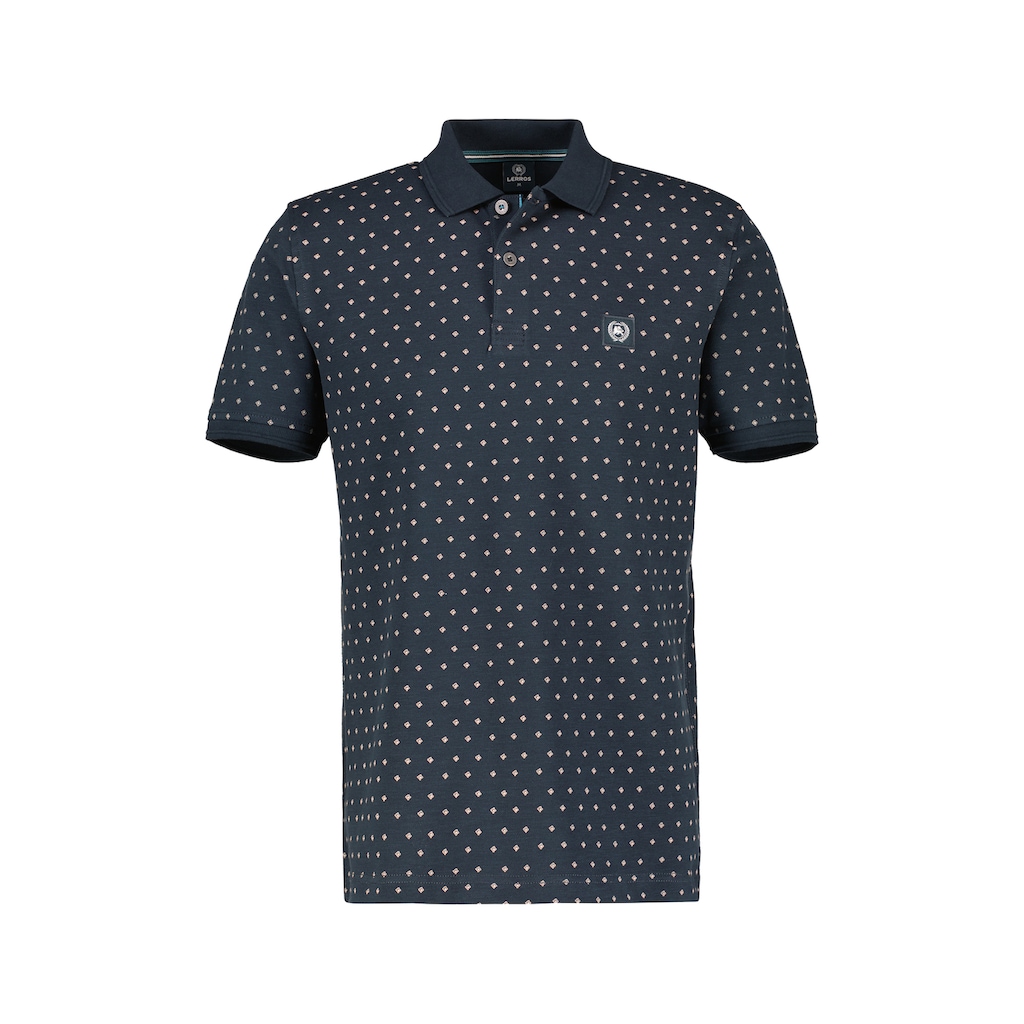 LERROS Poloshirt »LERROS Poloshirt mit Punkt-Print«