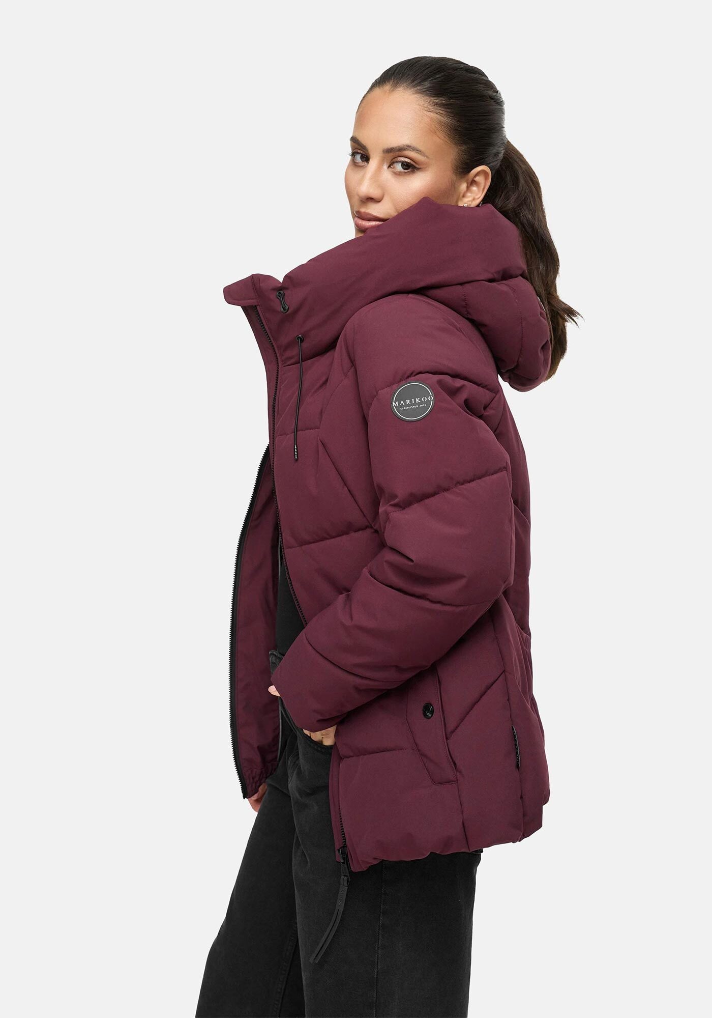 Marikoo Winterjacke "Kuscheltatze" mit wärmendem Innenfutter und extra hohe günstig online kaufen