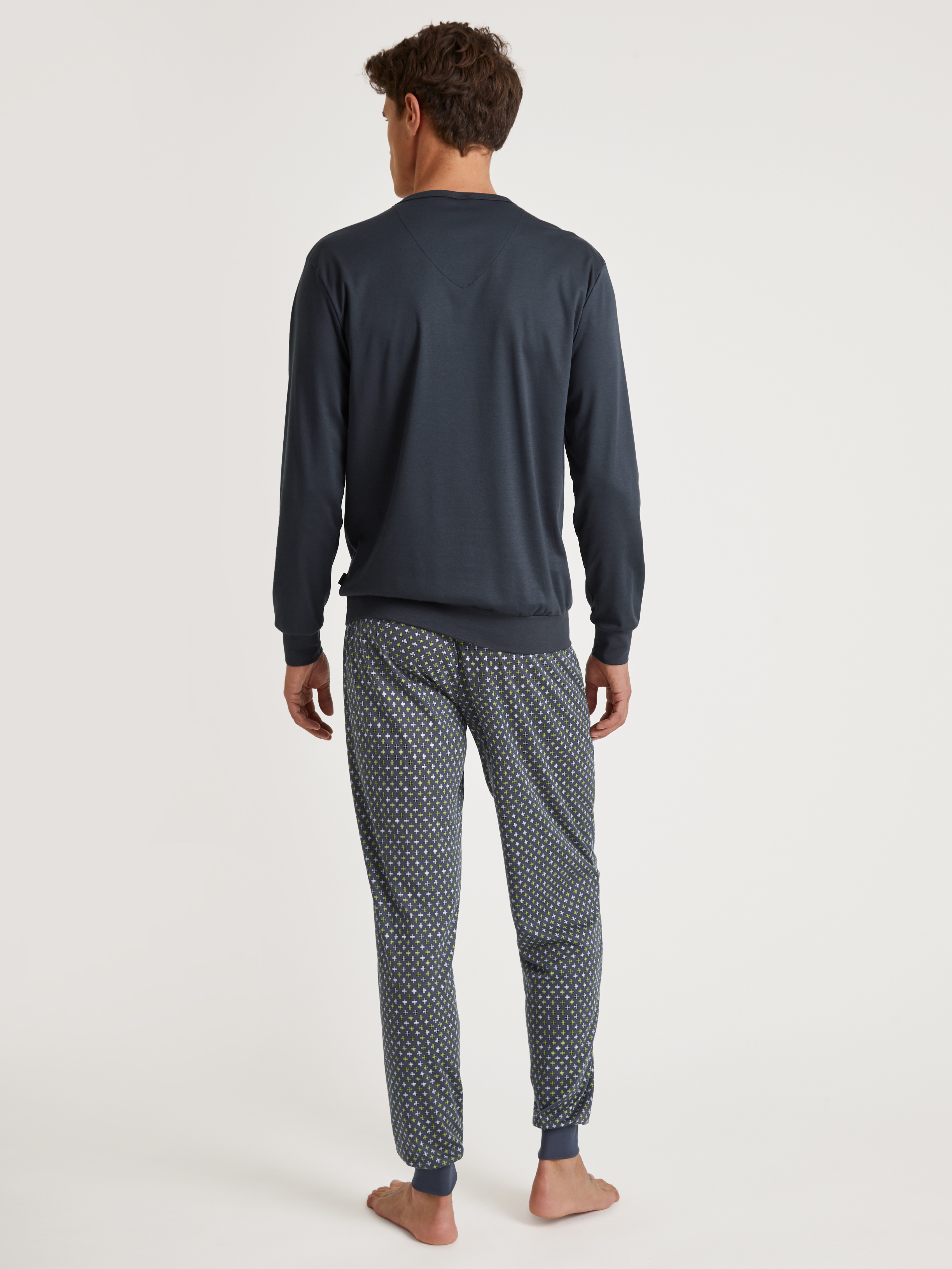 Thumbnail - CALIDA Pyjama "Relax Swiss Edition" 2 Stk. tlg., mit soften Bündchen an Abschlüssen