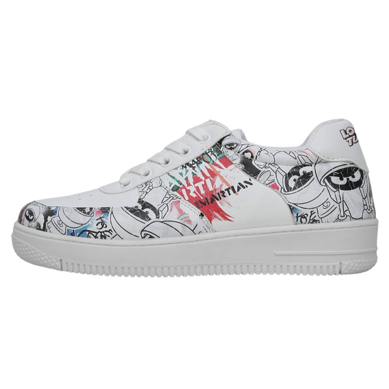 DOGO 1100000002199 "Dice Low-Top Sneaker Daisy Stripes Damen Sneaker, Dice Low-Top" Handgefertigt