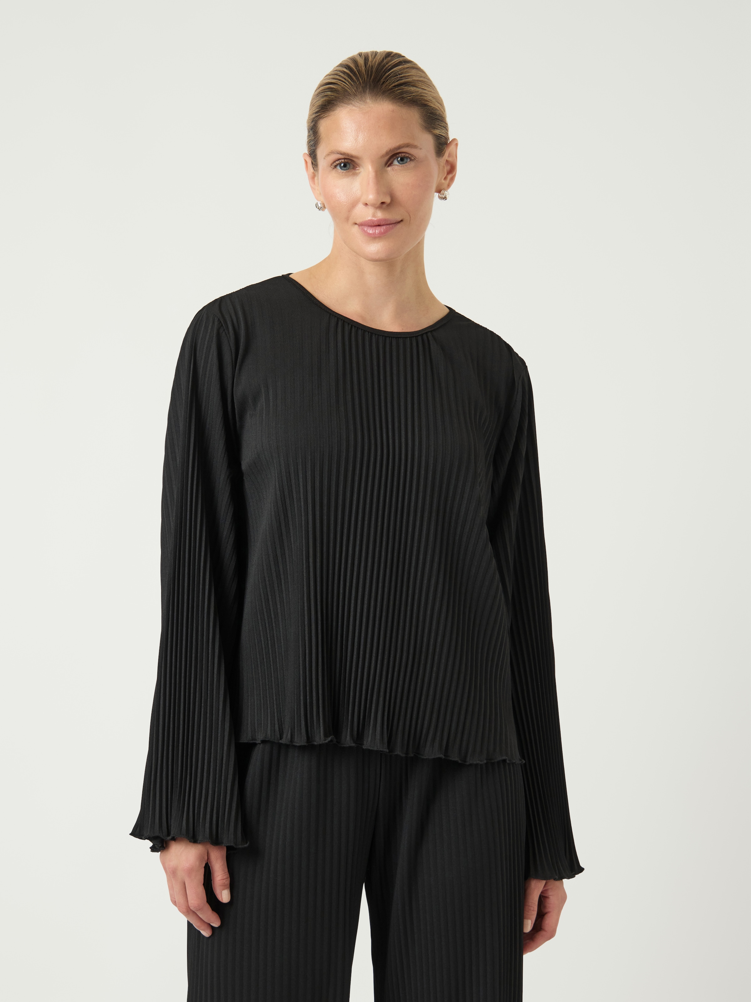 Y.A.S Plisseeshirt "YASALISA LS TOP S. NOOS" günstig online kaufen
