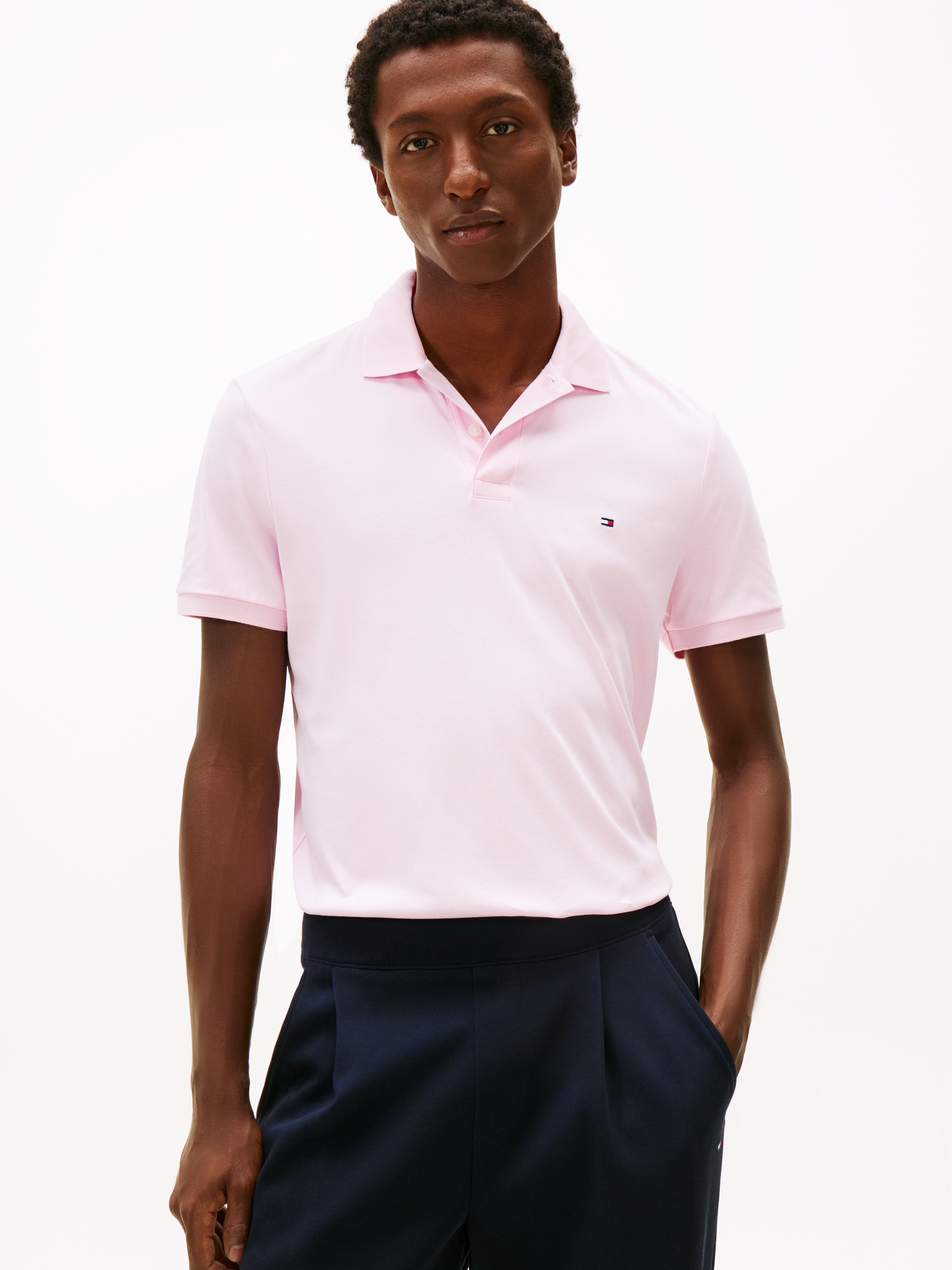 Tommy Hilfiger Poloshirt "LIQUID COTTON REG SEASONAL POLO" mit Logostickere günstig online kaufen