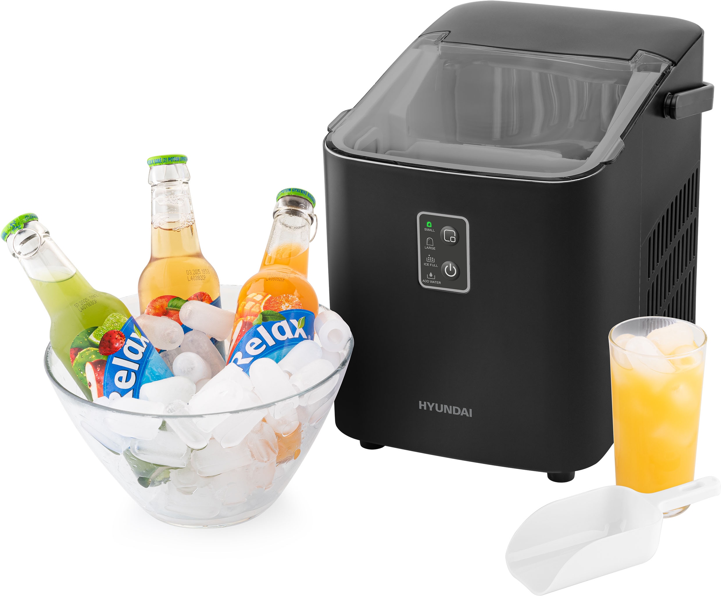 Hyundai Eiswürfelmaschine "HYUICEM12B" Herausnehmbarer Eisbehälter