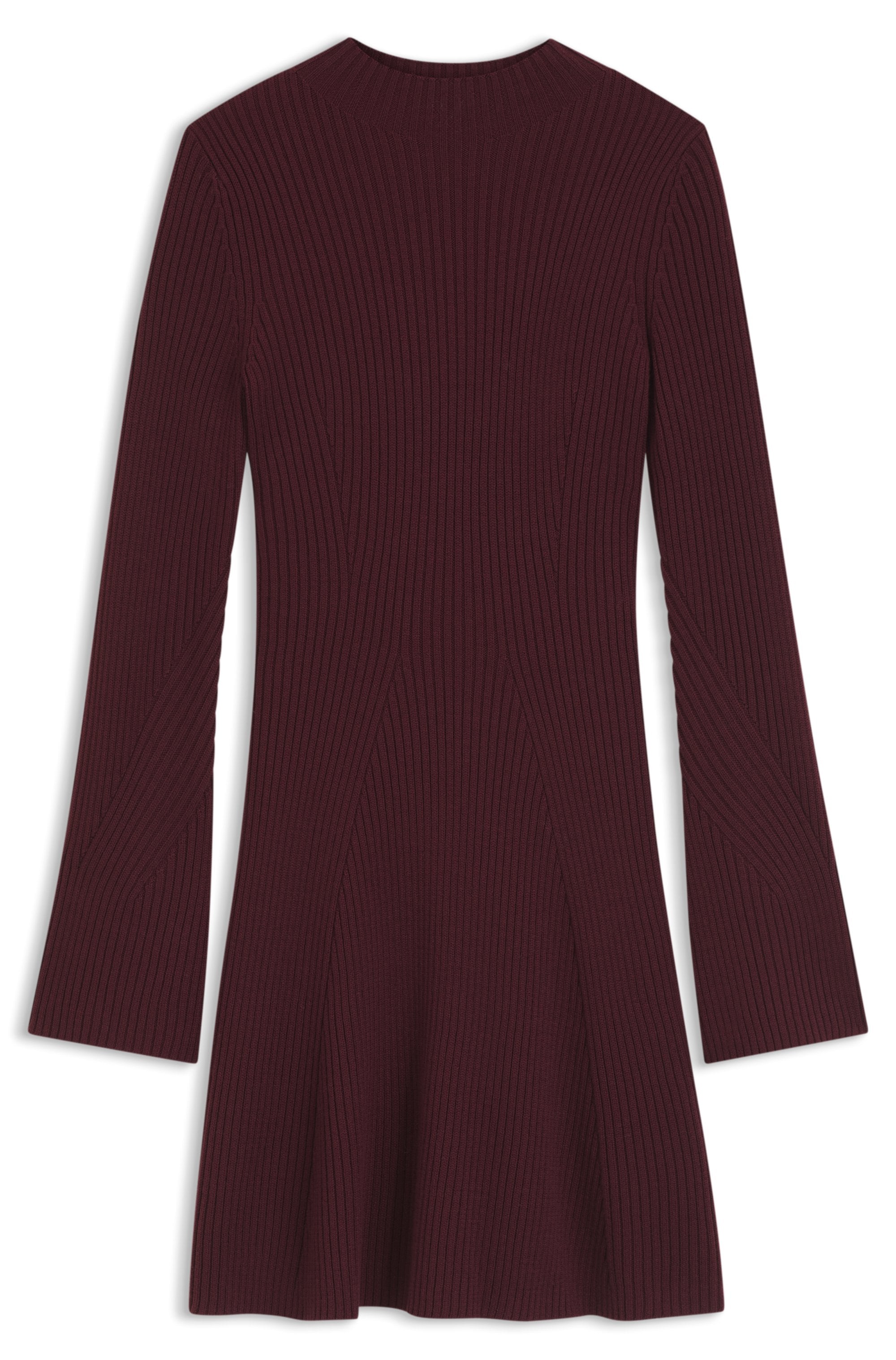 BOSS ORANGE Strickkleid »Famiola Premium Damenmode« aus softem Schurwoll-Mix, Slim Fit