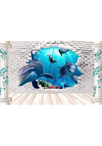 Papermoon Fototapetas »Unterwasserwelt su Mauer«...