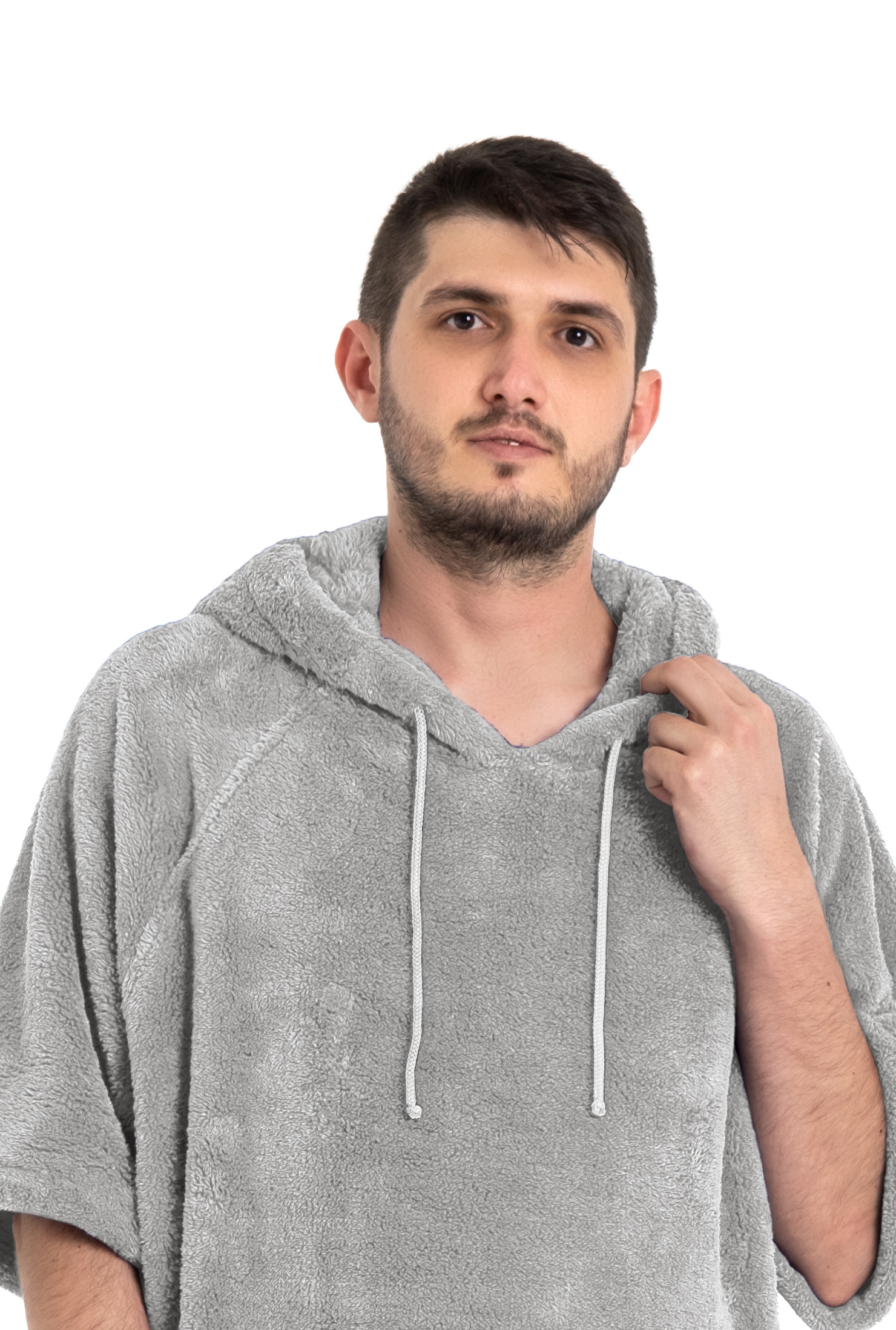 my home Badeponcho »Lillou, ideal für Sauna, Spa & im Urlaub«, (1 St.), weich und kuschelig, Fleece, Unisex, für Damen und Herren, Surfponcho