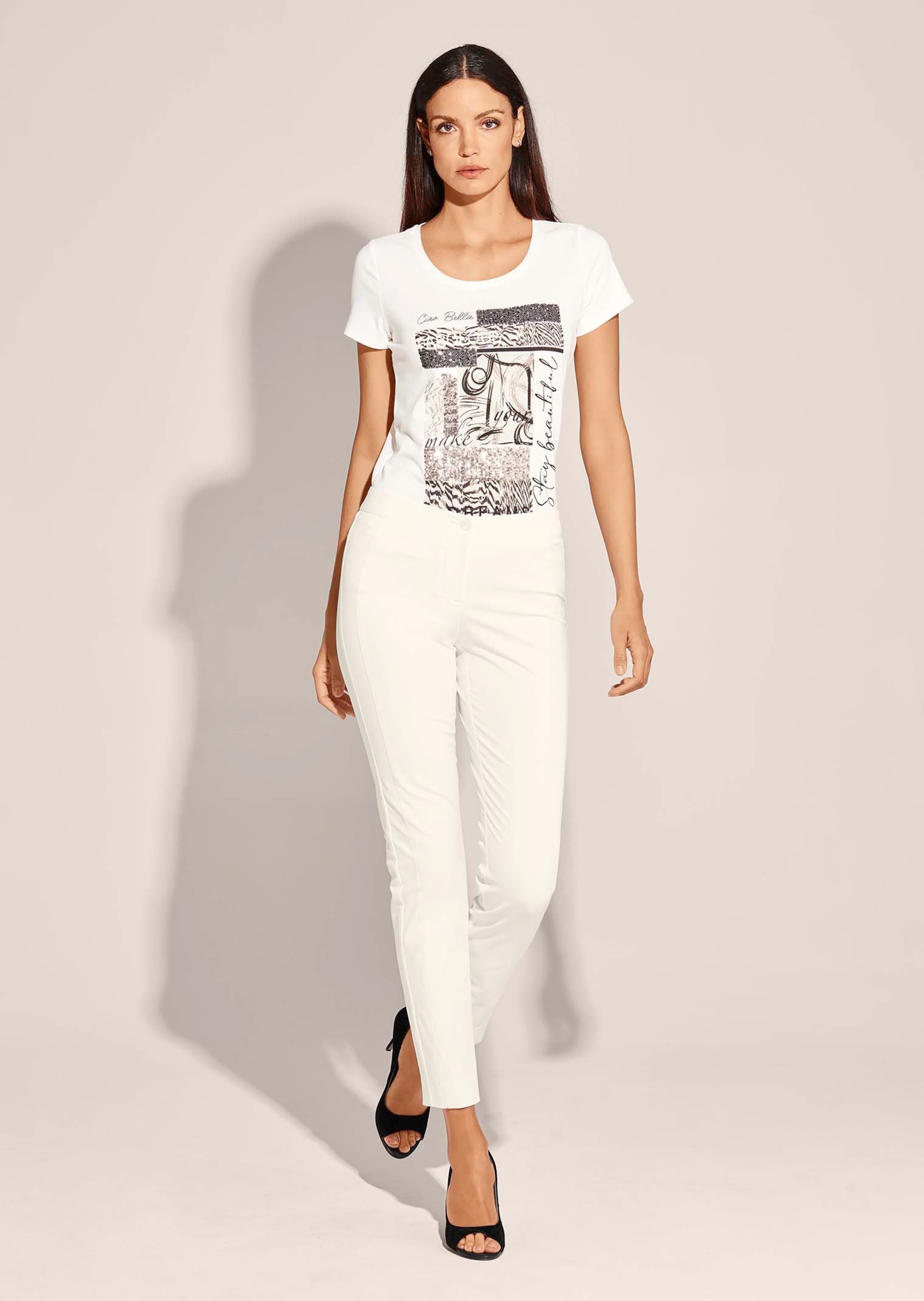 MADELEINE Stoffhose "Hose Schlanke Stretch-Hose mit Vichy-Karo" günstig online kaufen