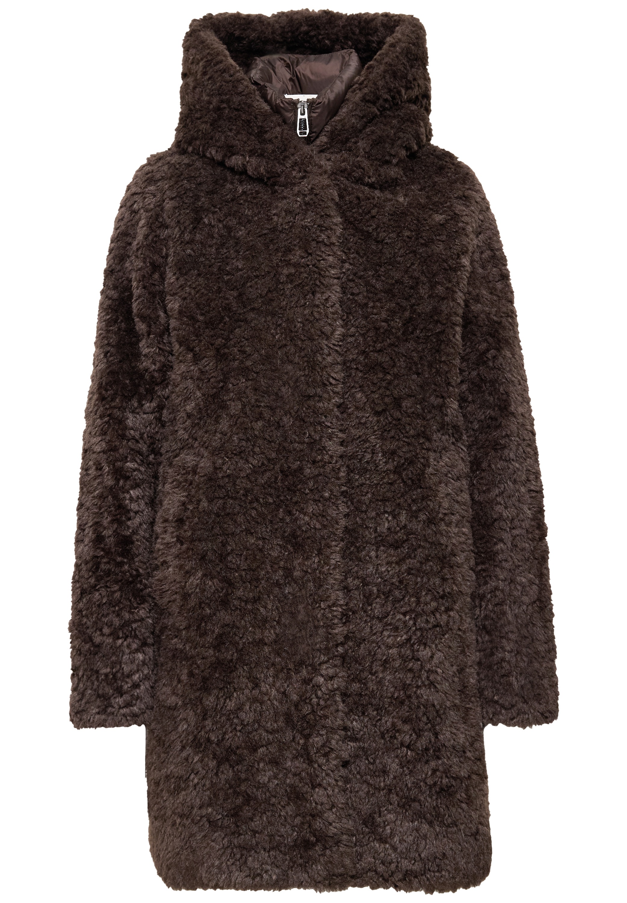 STREET ONE Cabanjacke mit Kapuze mit innerem wärmendem Teddyfell
