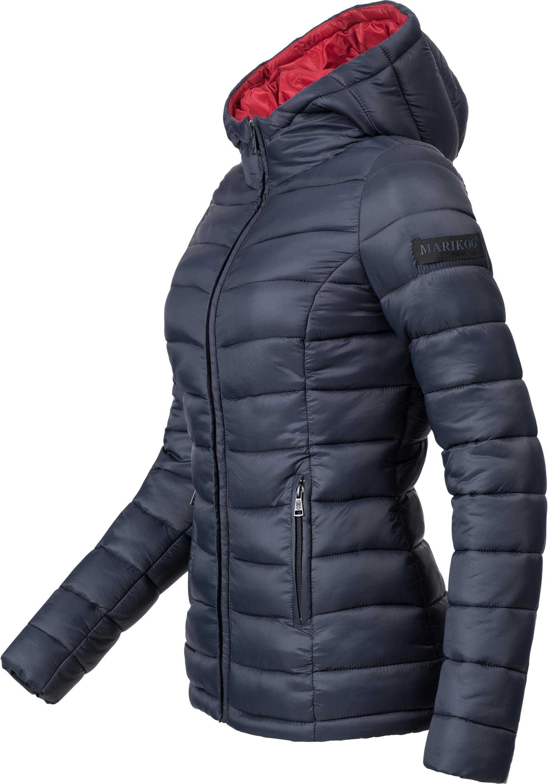Marikoo Steppjacke »Luci«, mit Kapuze, modische Damen Übergangsjacke mit großer Kapuze