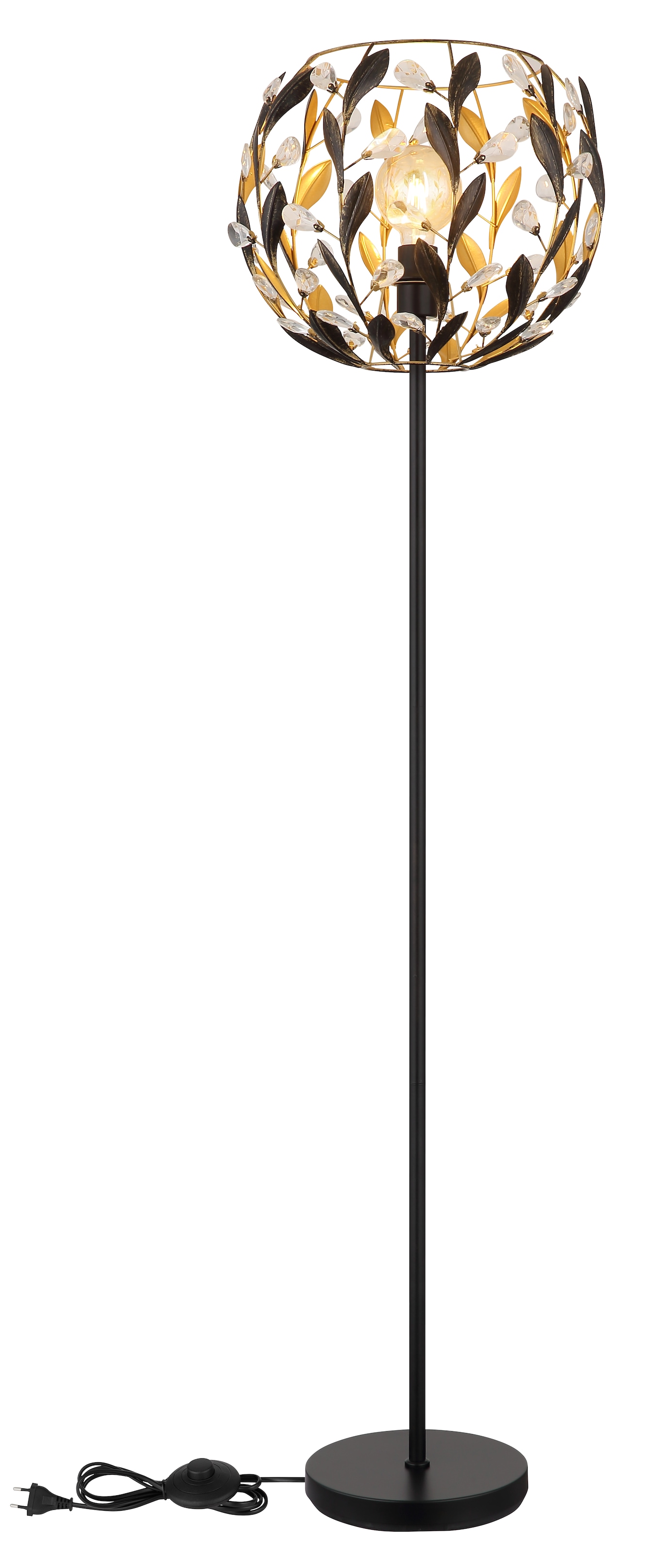 GLOBO LIGHTING Stehlampe »MIKA« E27 1 Stk. Stehlampe Wohnzimmer Schlafzimmer Flur Design-Leuchte