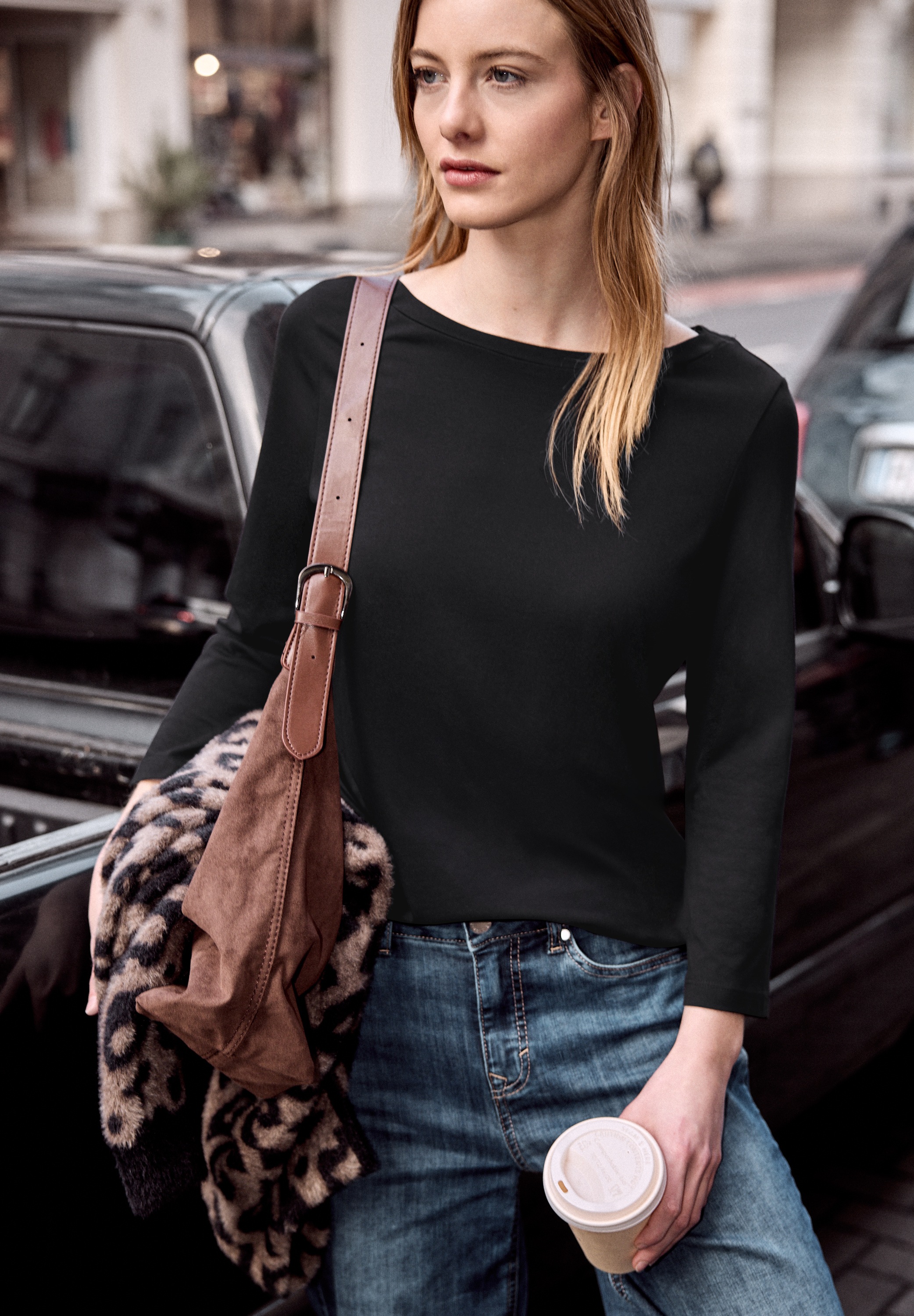 STREET ONE STUDIO 3/4-Arm-Shirt Jersey günstig online kaufen