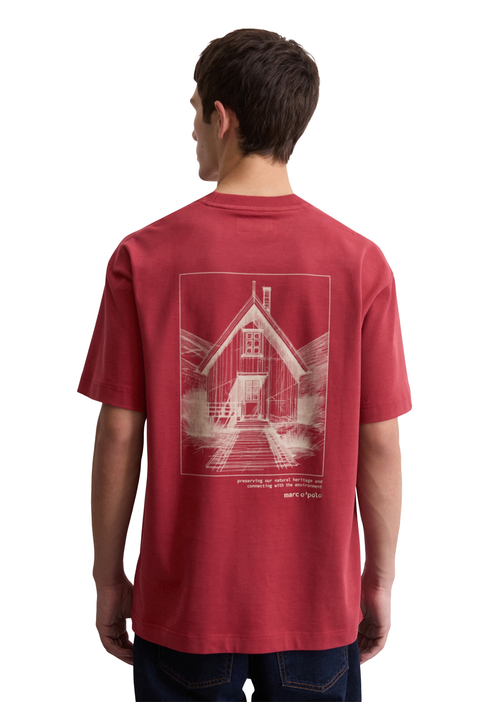 Marc O'Polo T-Shirt »mit großem Rückenprint«