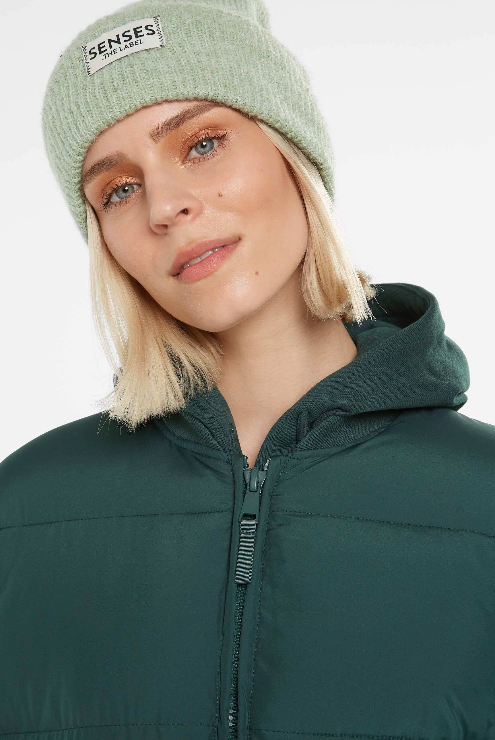 SENSES.THE LABEL Langjacke ohne Kapuze mit Zwei-Wege-Reißverschluss