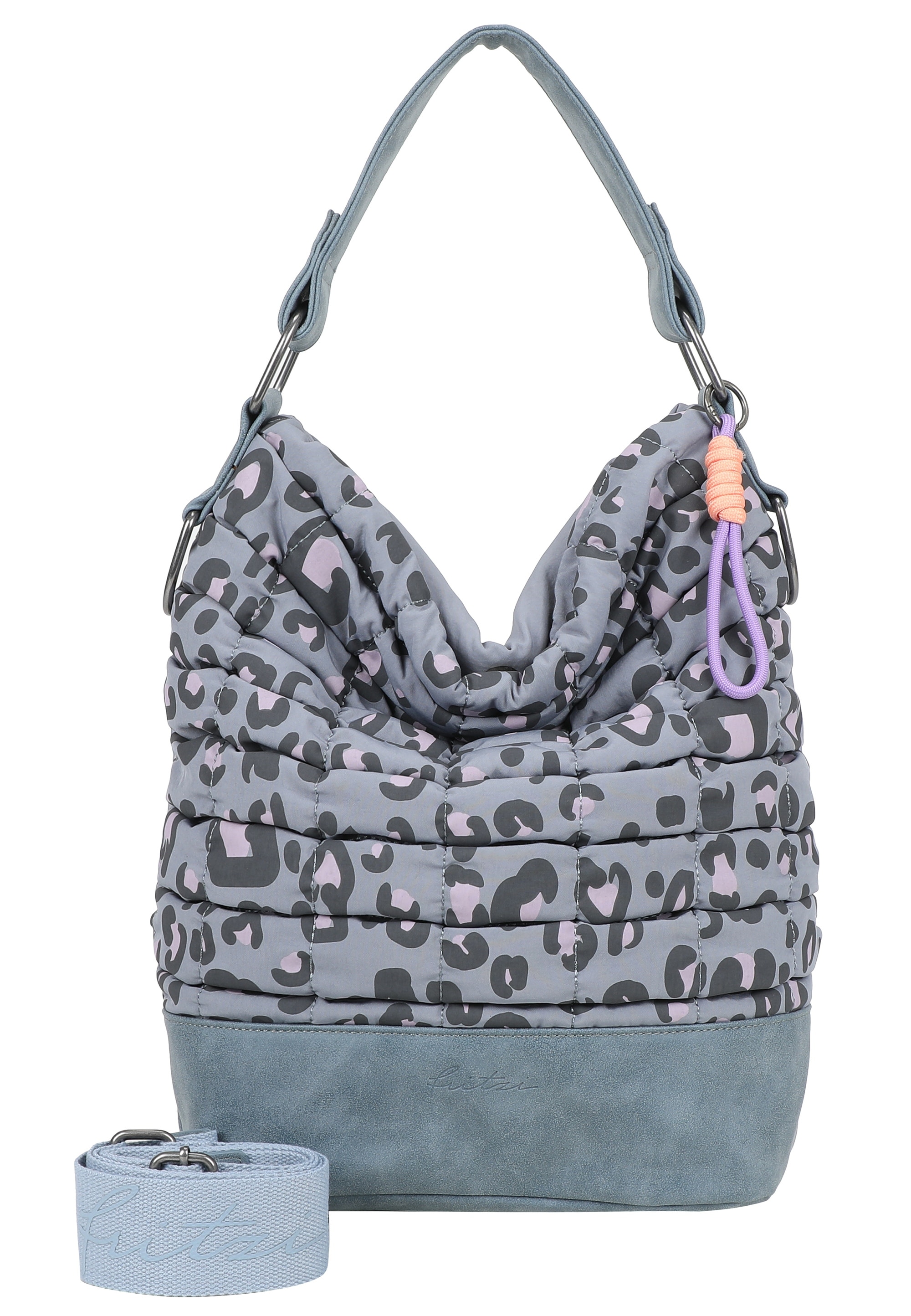 Fritzi aus Preußen Henkeltasche "Leo Bubble Soft Anthra" aus 3D-Bubble Nylo günstig online kaufen