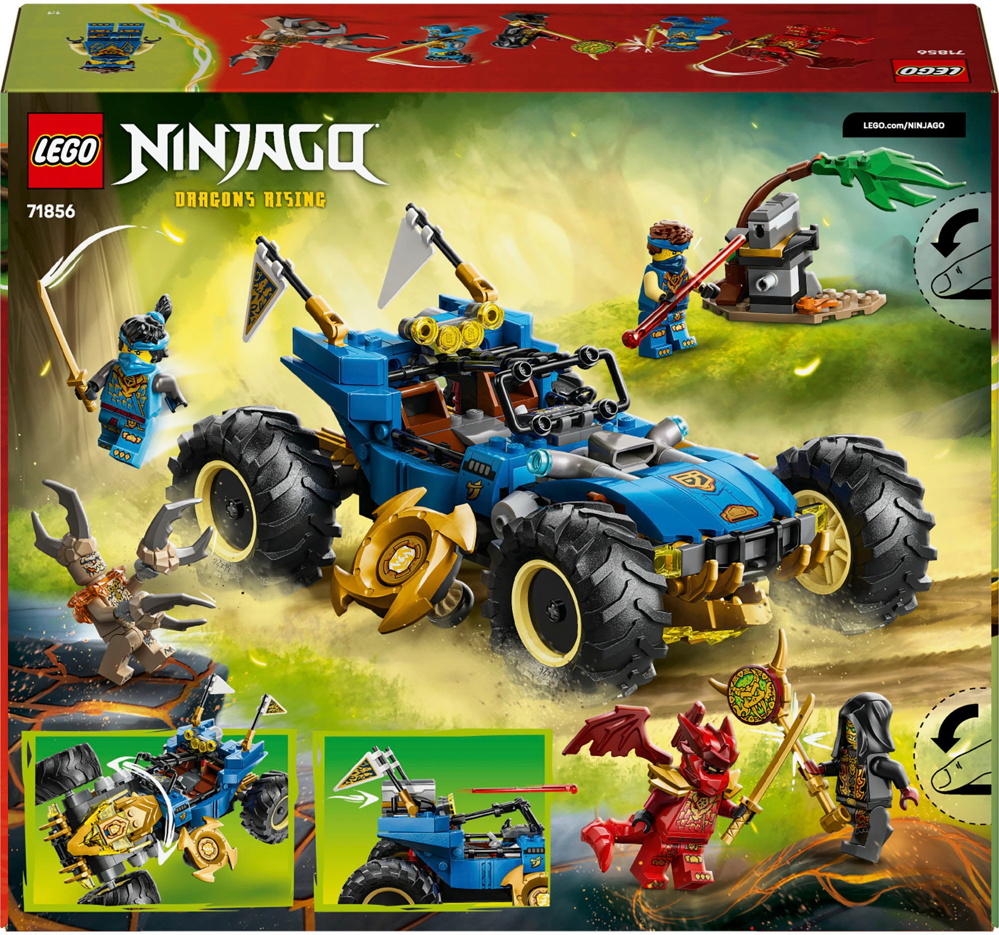 LEGO® Konstruktionsspielsteine »Jays Transformationsflitzer (71856), LEGO Ninjago« Made in Europe