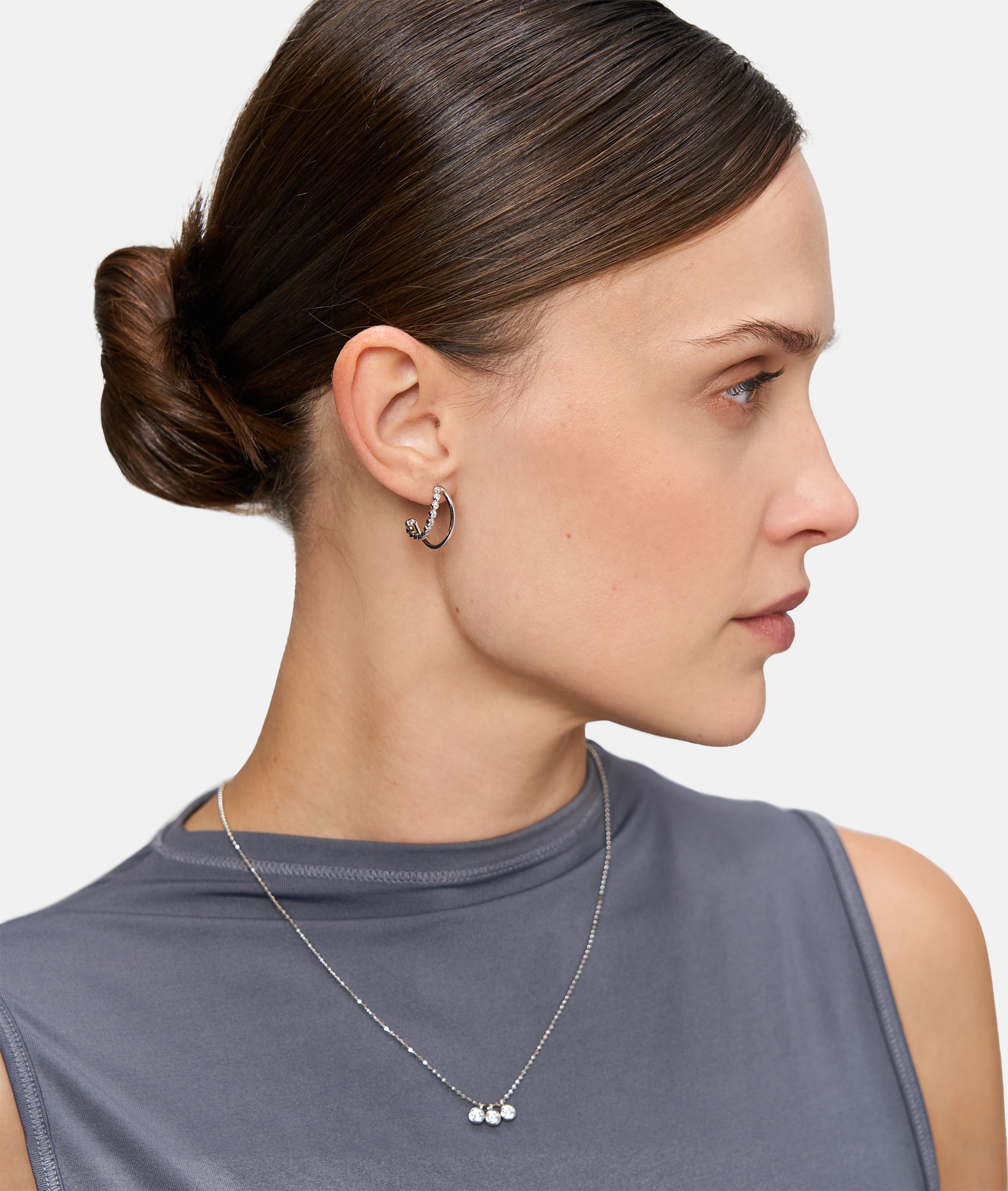 Tamaris Paar Creolen »Schmuck Geschenk Silber 925 Ohrringe Tiny Glimmer«, mit Zirkonia (synth.)