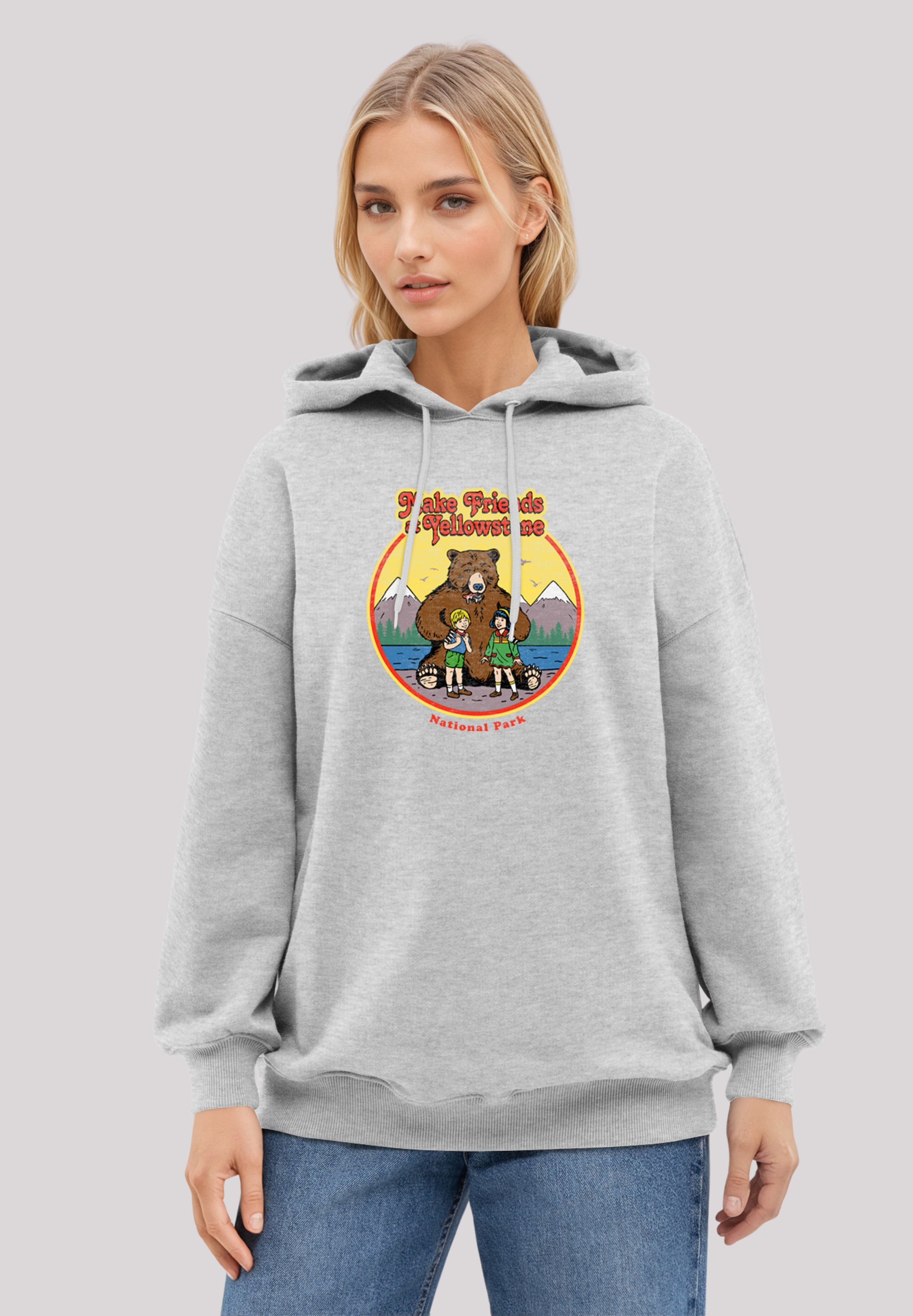 F4NT4STIC Kapuzenpullover "US National Parks Make Friends At Yellowstone" P günstig online kaufen