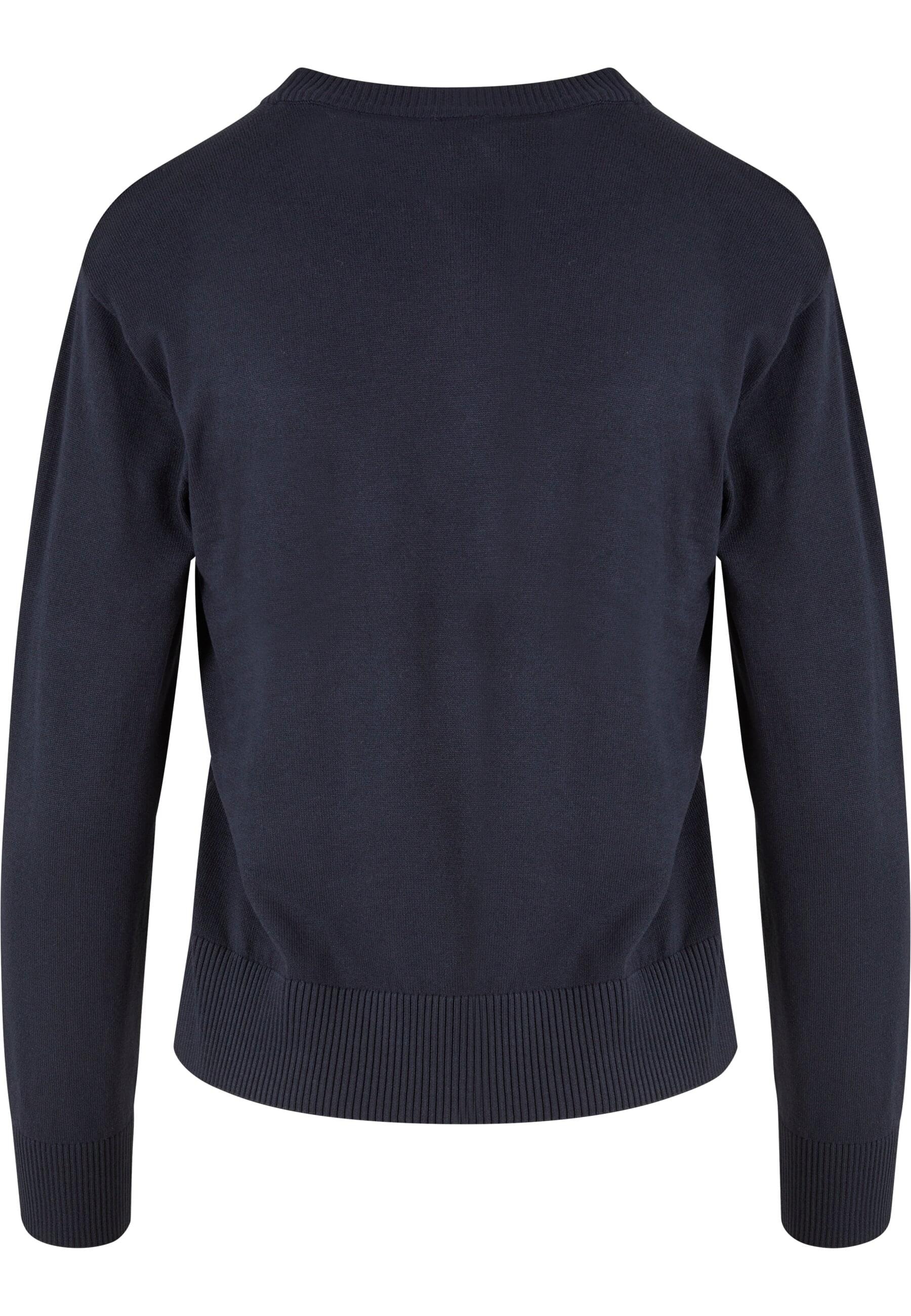 URBAN CLASSICS Rundhalspullover »Urban Classics Damen Ladies Knitted Roundneck Sweater«, (1 tlg.)