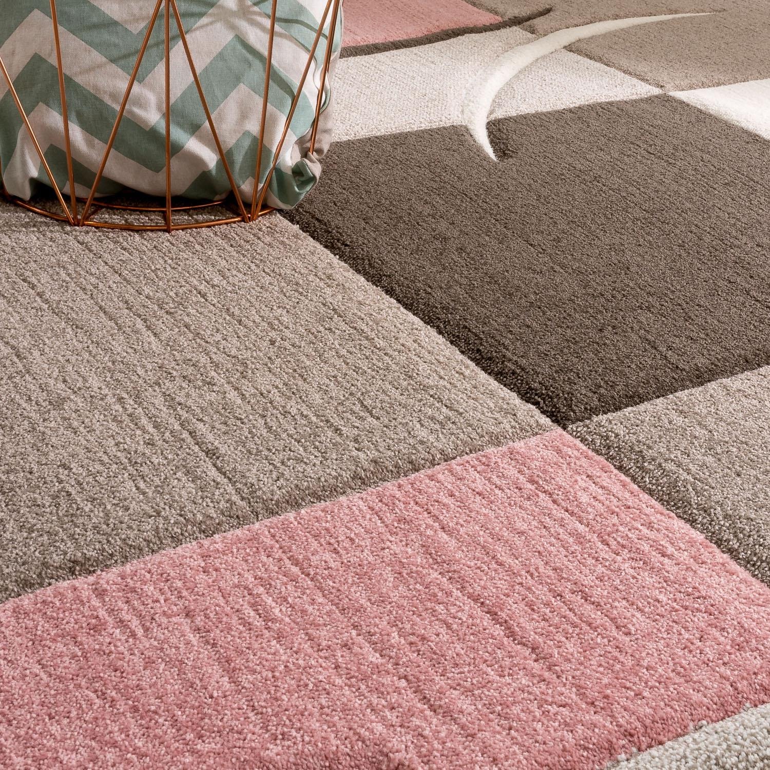 Paco Home Läufer »Lara 235«, rechteckig, 16 mm Höhe, Teppich-Läufer, modernes Design, Pastell-Farben, mit Konturenschnitt