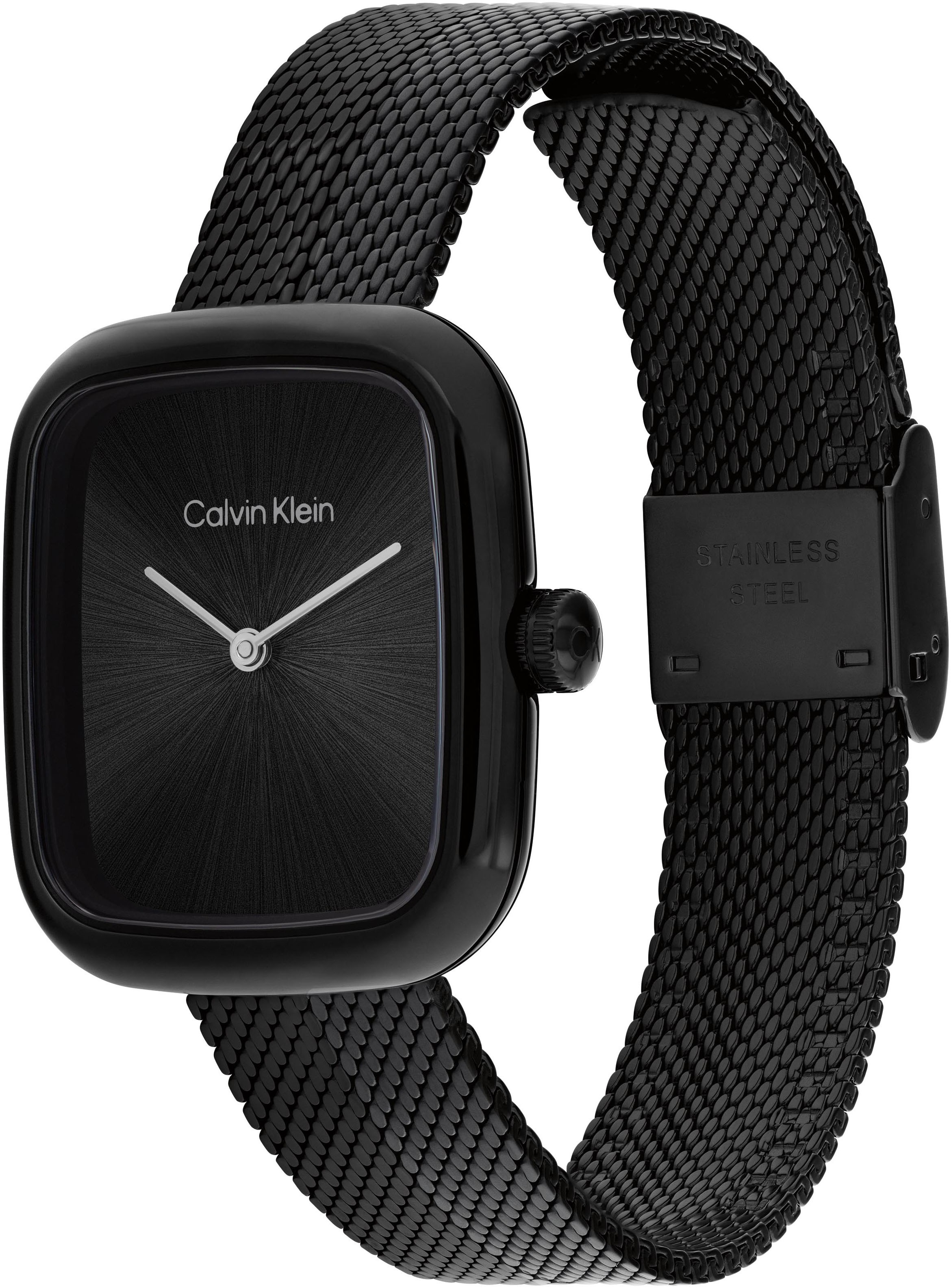 Calvin Klein Quarzuhr »CK Adore«, Armbanduhr, Damenuhr, Edelstahlarmband, analog
