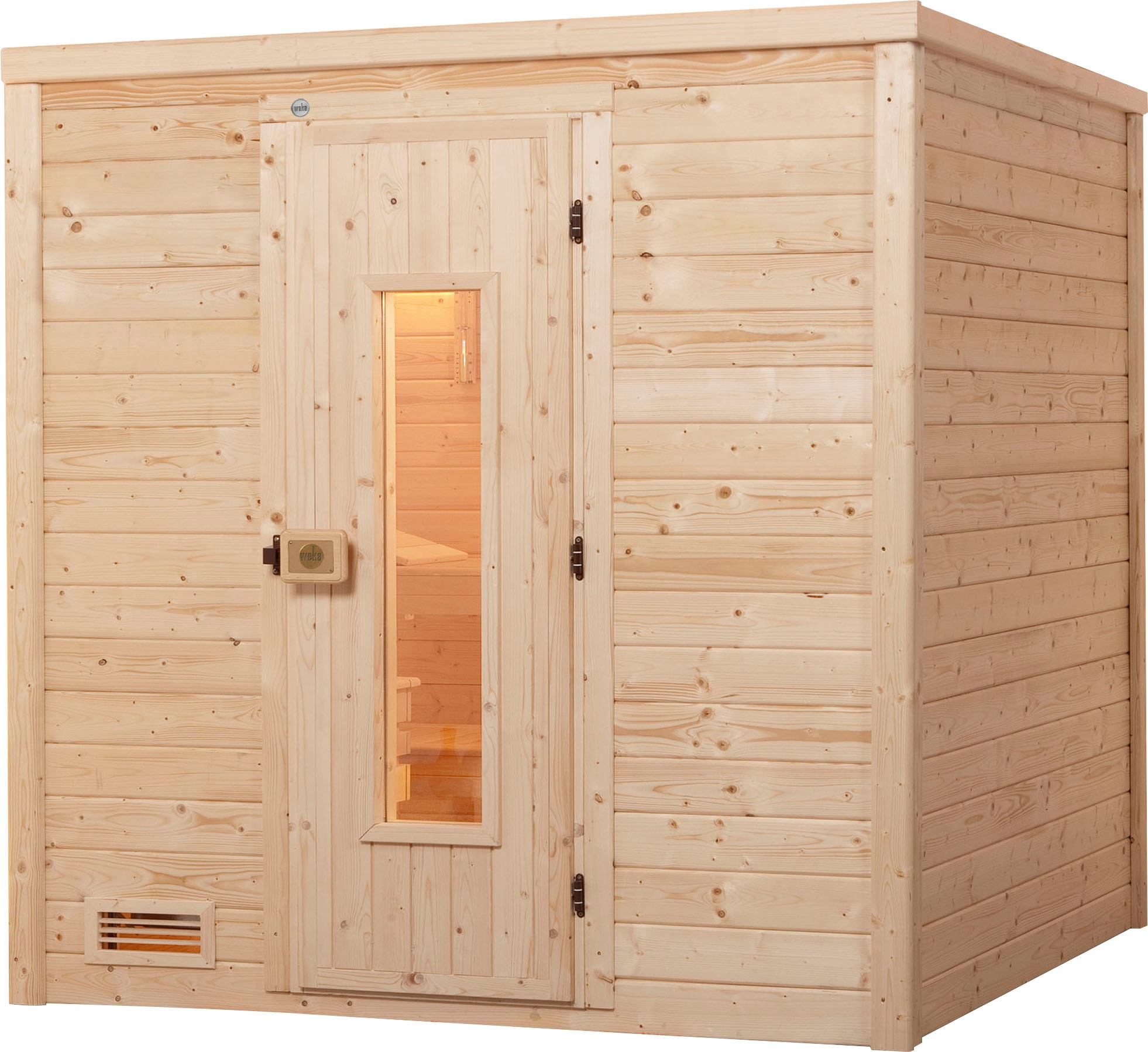 weka Sauna "Bergen" Set, 7,5 kW-Ofen mit digitaler Steuerung
