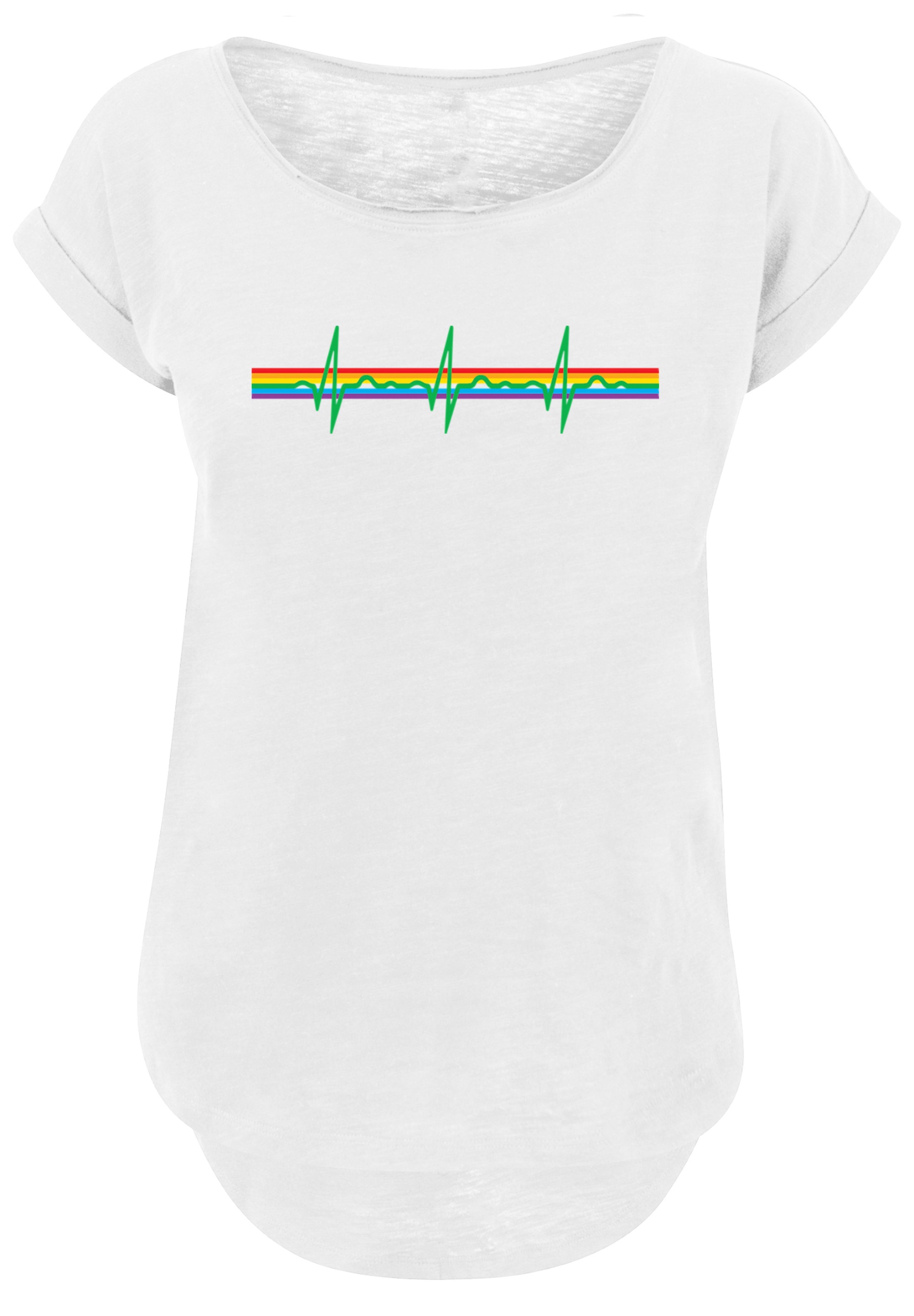 F4NT4STIC T-Shirt "Pink Floyd Prism Heartbeat Rainbow Regenbogen", Print günstig online kaufen