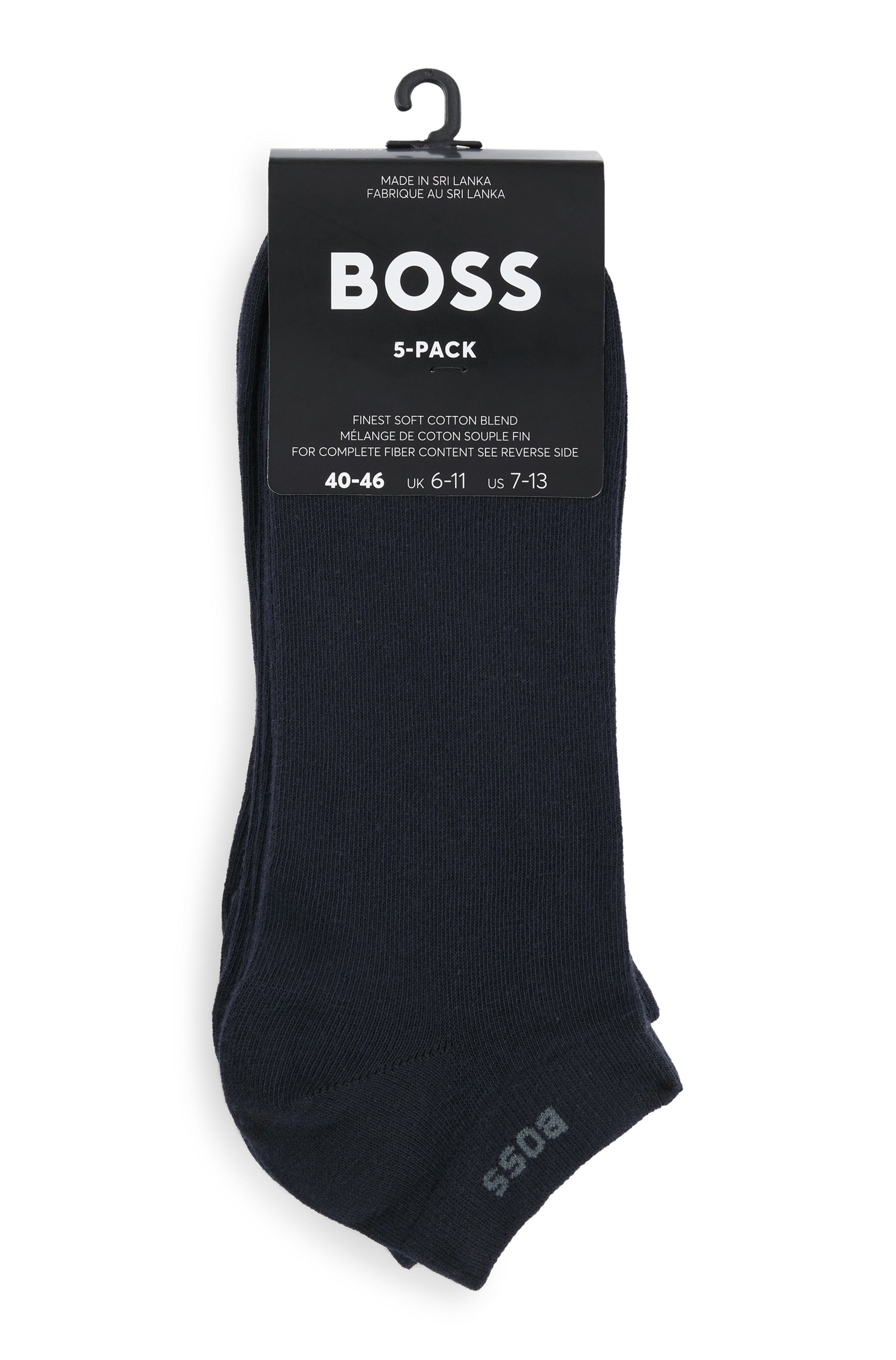 BOSS Sneakersocken »5P AS Uni CC«, (Packung, 5 Paar), mit BOSS Label