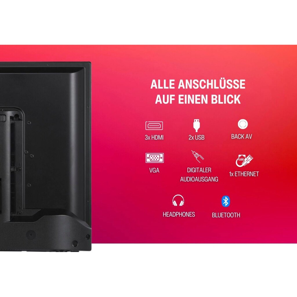 Telefunken QLED-Fernseher »D50Q660M2CW«, 126 cm/50 Zoll, 4K Ultra HD, Smart-TV