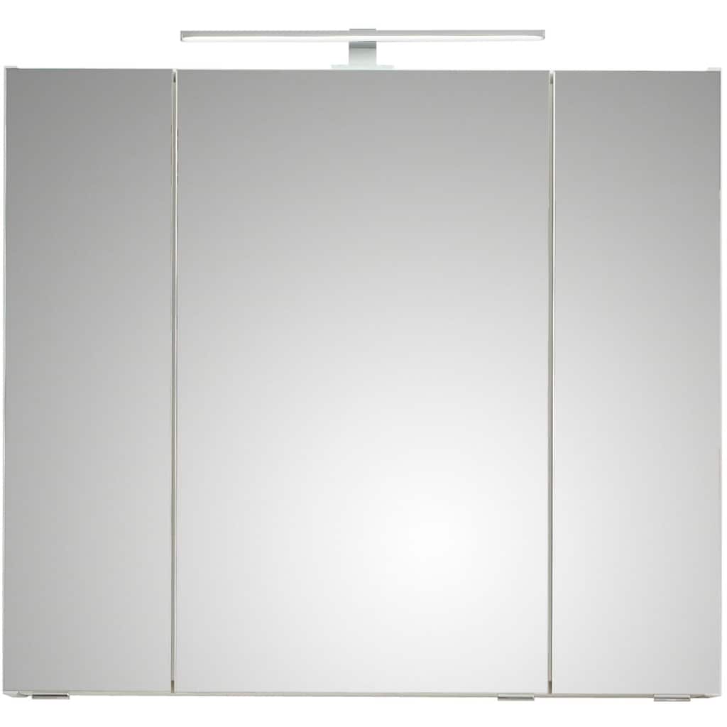 Saphir Spiegelschrank »Quickset 857 Badschrank, 3 Spiegeltüren, 6 Einlegeböden, 80 cm breit«