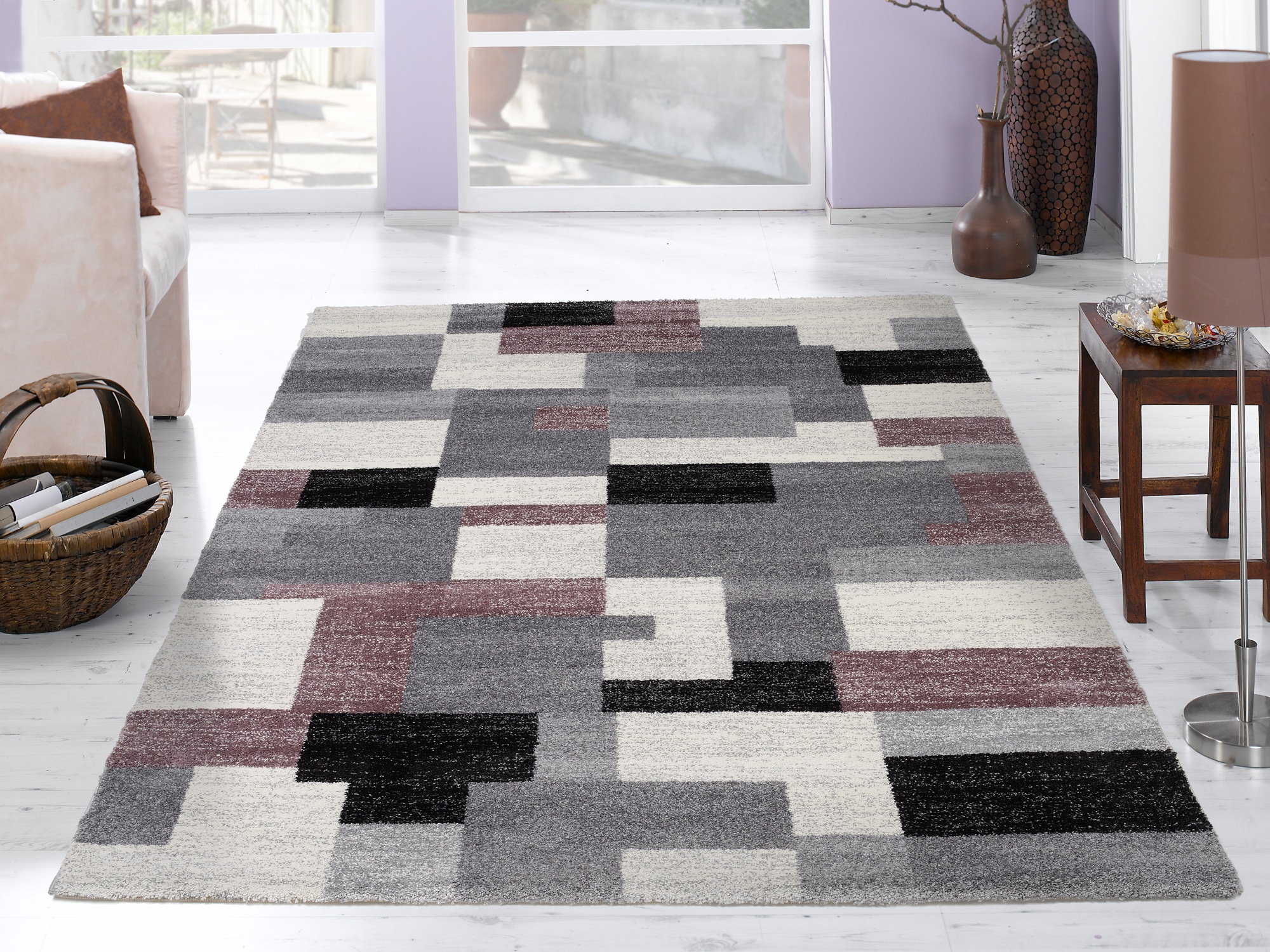 OCI DIE TEPPICHMARKE Teppich »Steady Allover«, rechteckig, 20 mm Höhe, besonders weich durch Mircofaser, Wohnzimmer