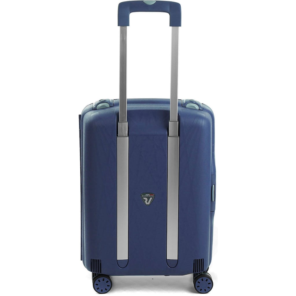 RONCATO Hartschalen-Trolley »Light Carry-on, 55 cm, navy blau«, 4 Rollen, Koffer Reisegepäck Hartschale klein Handgepäck