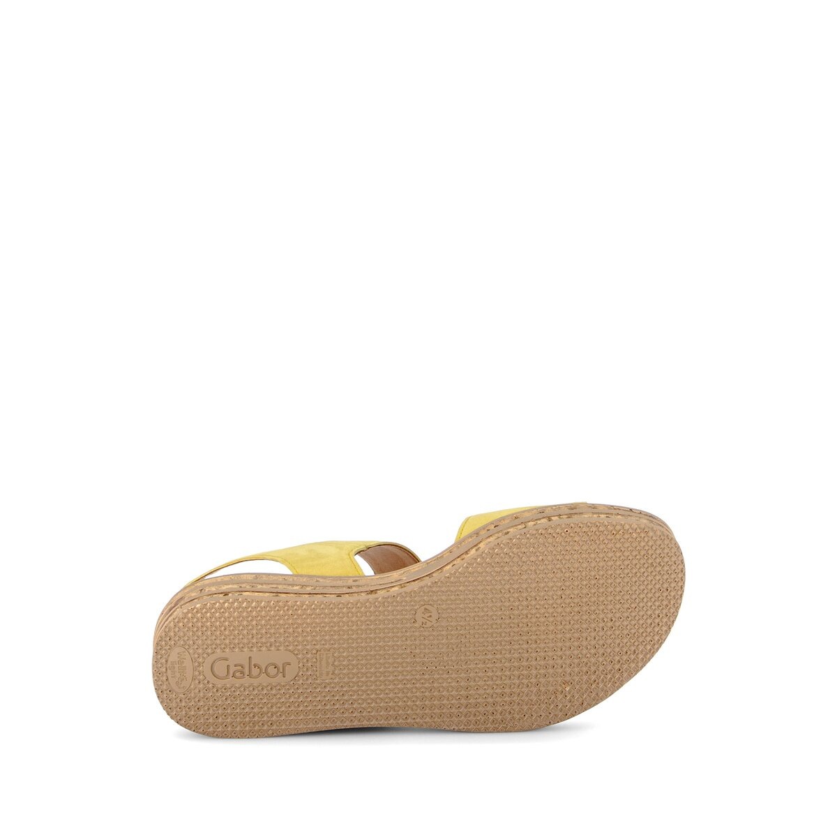 Plateausandaletten GABOR "Plateau Sandale", Damen, Gr. 36, gelb, Schuhe 6
